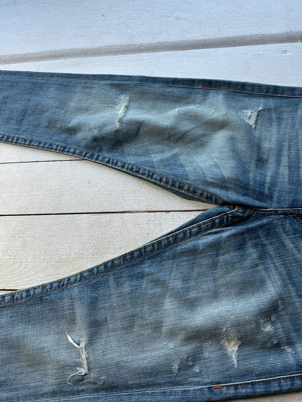 True Religion AVANT GARDE 🚨 TRUE RELIGION BLUE WOMEN PANTS WITH LOGO Size 33" - 8 Thumbnail