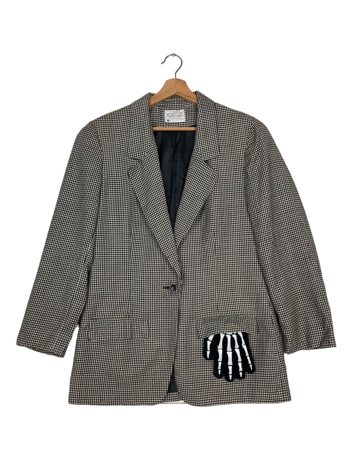 Japanese Brand 🔥90s Miss Pendelton Double Breast Chore Jacket TartanDesign Size US M / EU 48-50 / 2 - 1 Thumbnail