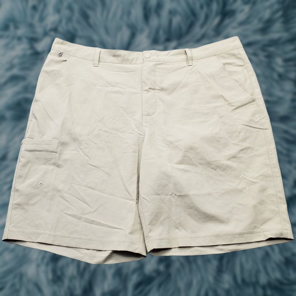 Vintage Columbia Mens PFG Grander Marlin II Offshore Shorts 42 Tan Regular 10" Inseam Cargo Pocket Holiday 90s Event Outdoor Mens Size US 42 / EU 58 - 1 Thumbnail