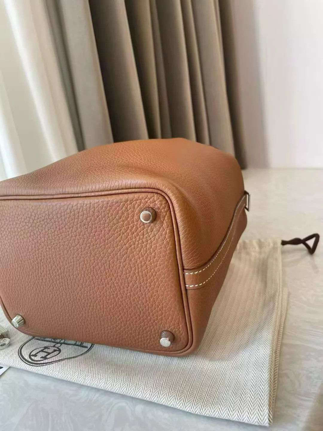 Hermes Hermès Picotin 18 Taupe New Y Stamp Dust Bag Key T537 Size ONE SIZE - 7 Thumbnail