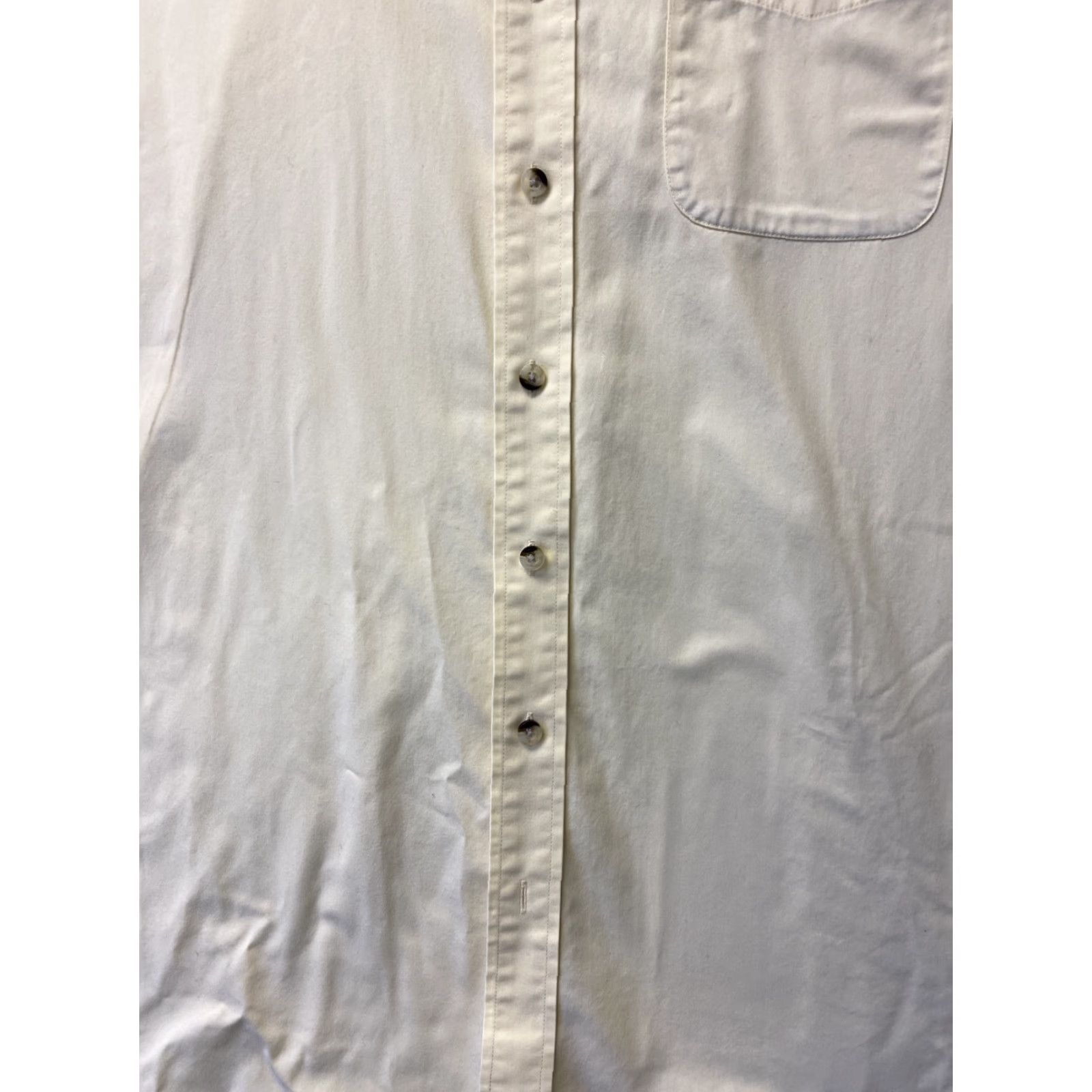 Vintage L.L. Bean Vintage Button-Up Shirt Men's XLT Yellow Solid Long Sleeve Casual Outdoor Size US XL / EU 56 / 4 - 2 Thumbnail