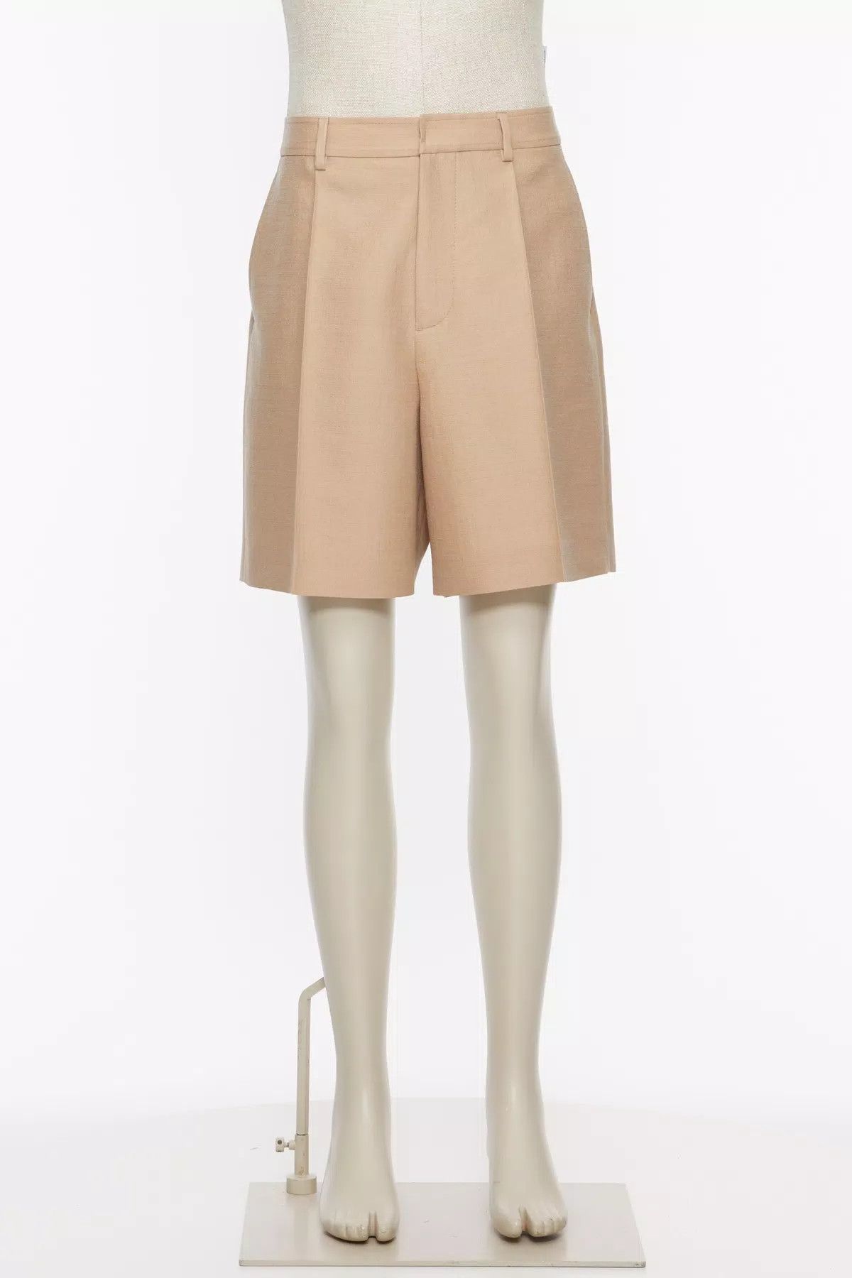 Valentino oc11z0725 Wool And Silk Bermuda Shorts in Beige Size US 36 / EU 52 - 1 Preview