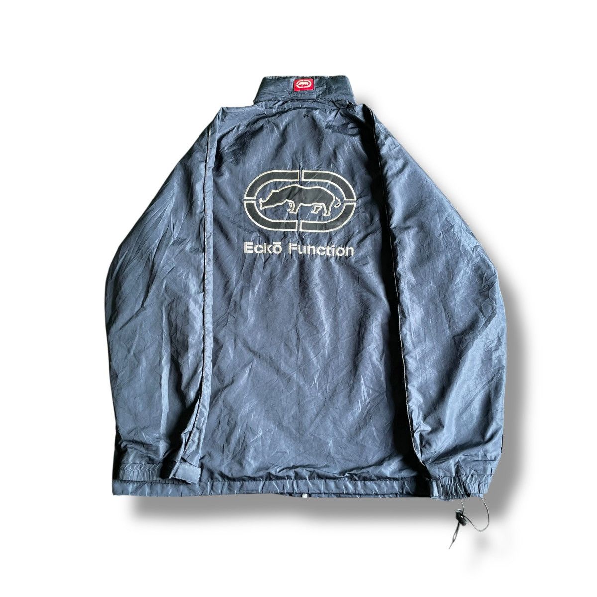 Ecko Unltd. × JNCO Y2K ECKO UNLTD BIG LOGO SPELL OUT WINDBREAKER JACKET Size US L / EU 52-54 / 3 - 1 Thumbnail