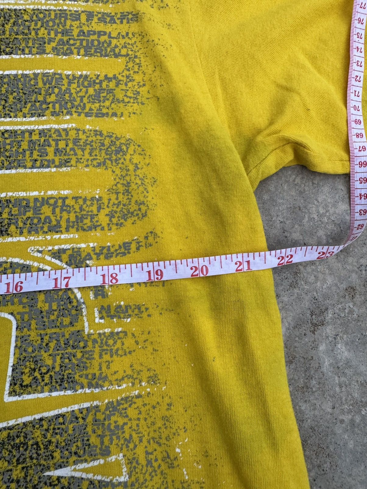 Tapout Tapout Yellow Color Y2K Tee Size US L / EU 52-54 / 3 - 4 Thumbnail