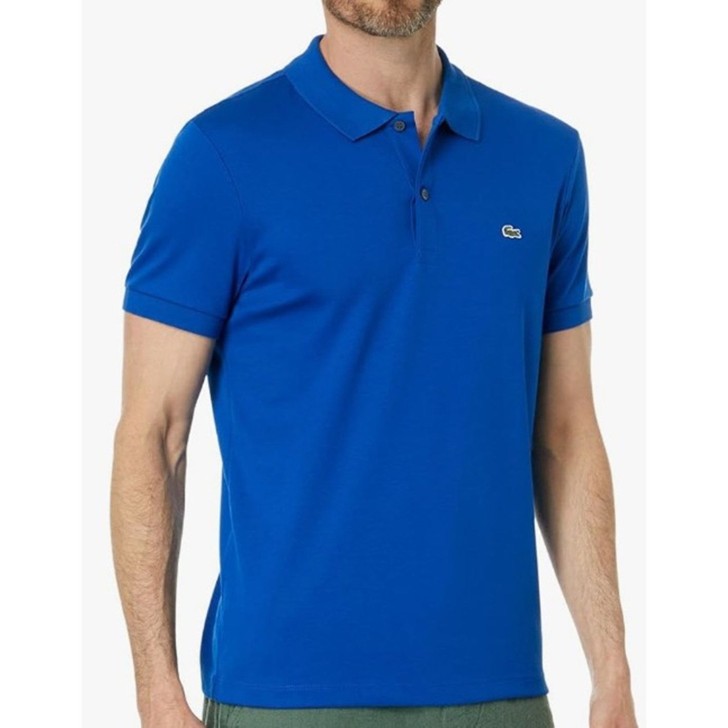 Lacoste Lacoste Men"s Short Sleeve Pima Jersey Regular Fit Polo 2XL Size US XXL / EU 58 / 5 - 1 Thumbnail
