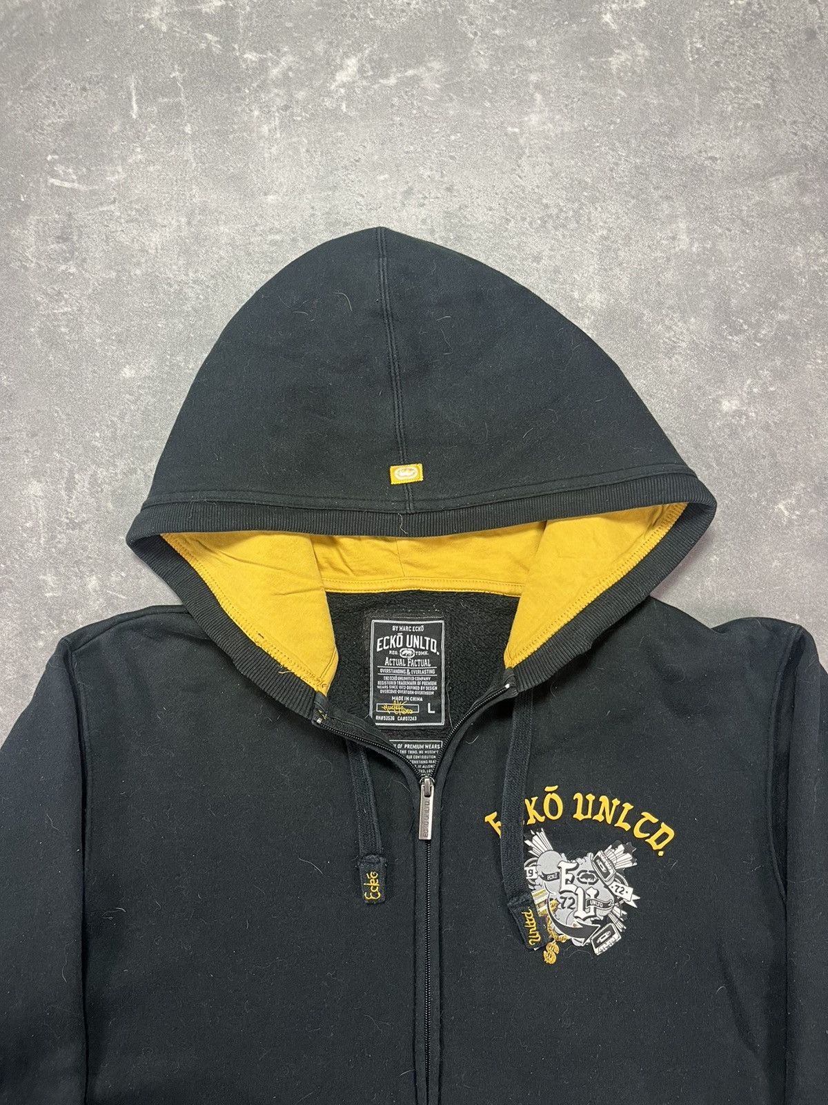 Ecko Unltd. Ecko Unltd Grafitti Spray Baggy Printed Zip Hoodie L XL Size US L / EU 52-54 / 3 - 7 Thumbnail