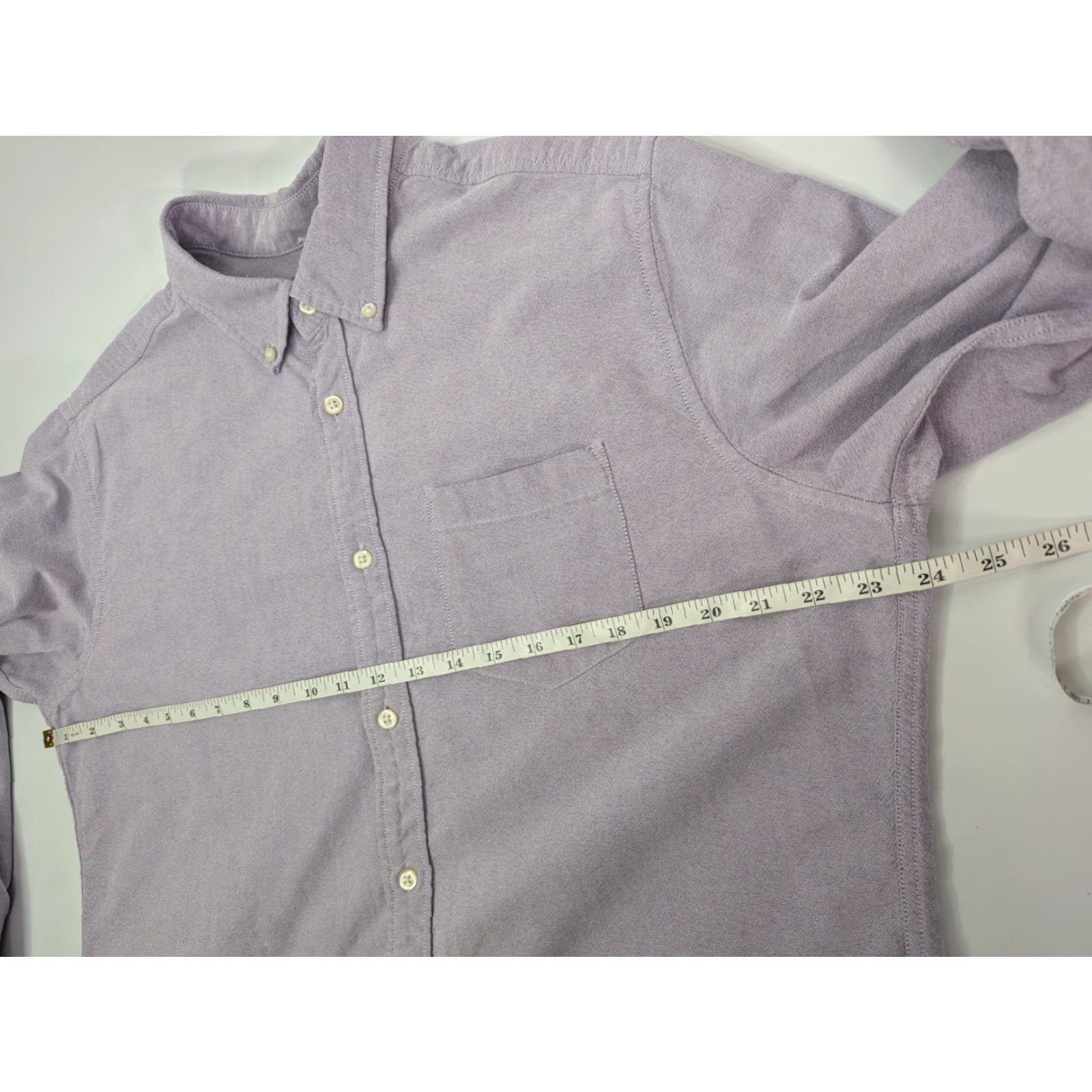 Eddie Bauer Eddie Bauer Legend Wash Button-Up Shirt Men's Large Purple Cotton Classic Fit Size US L / EU 52-54 / 3 - 7 Thumbnail