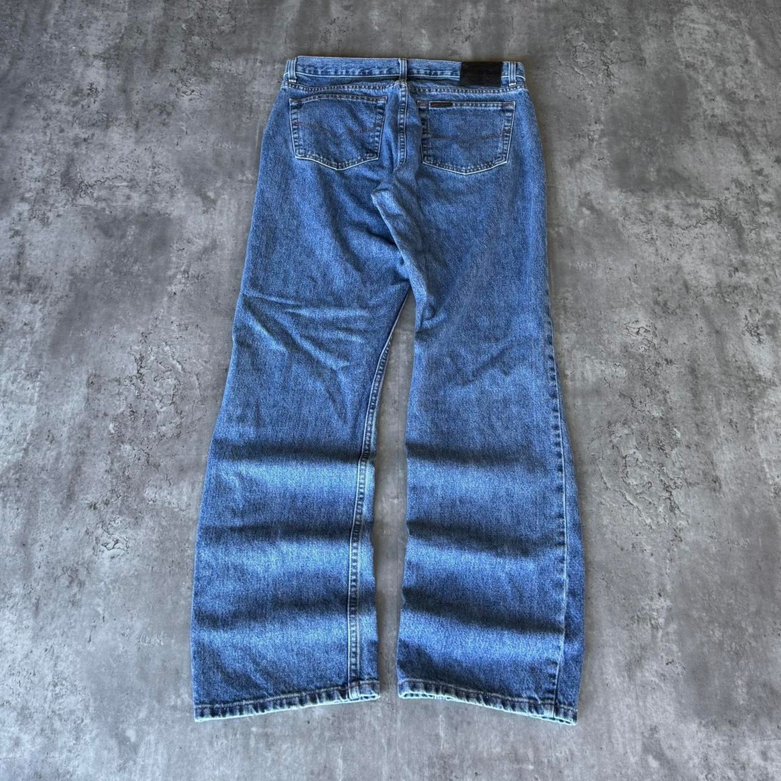 Harley Davidson × Vintage Vintage Y2K Harley Davidson Baggy Skater Grunge Denim Jeans Size US 36 / EU 52 - 1 Thumbnail