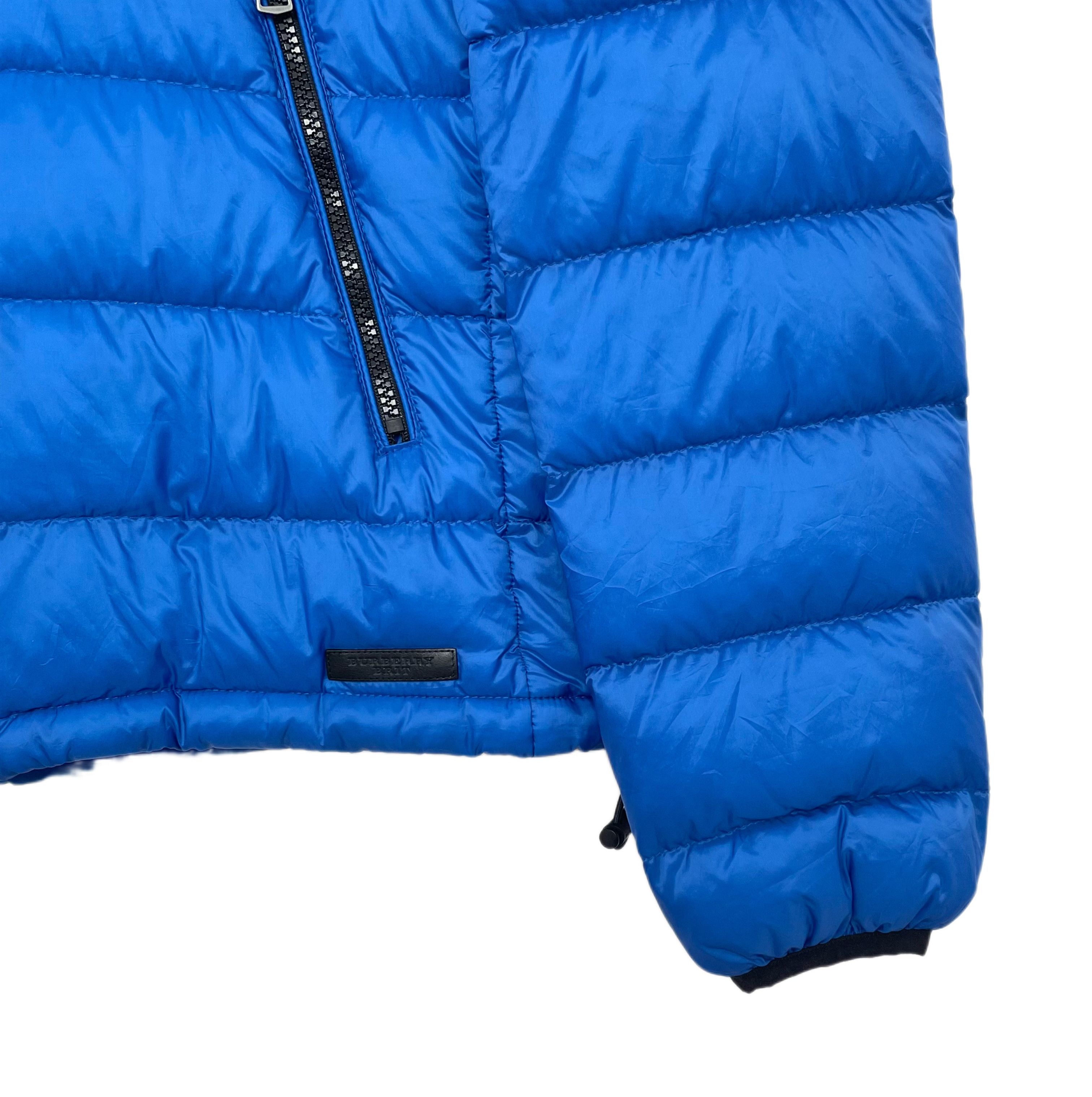 Burberry Burberry Hooded Down Jacket Blue (XL) Size US XL / EU 56 / 4 - 4 Thumbnail