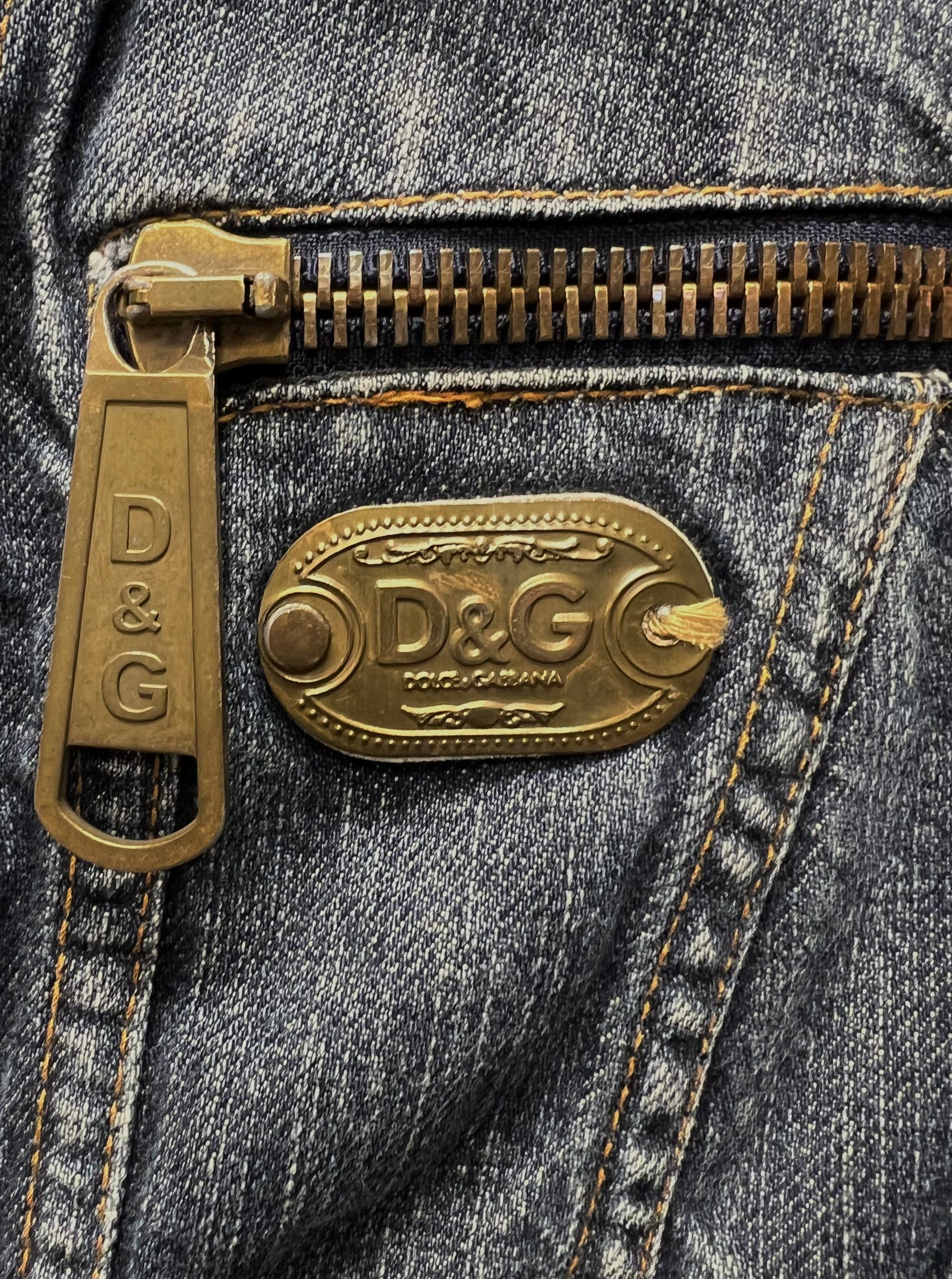 Dolce & Gabbana Dolce & Gabbana Blue Light Wash Denim Jacket Size US M / EU 48-50 / 2 - 2 Thumbnail