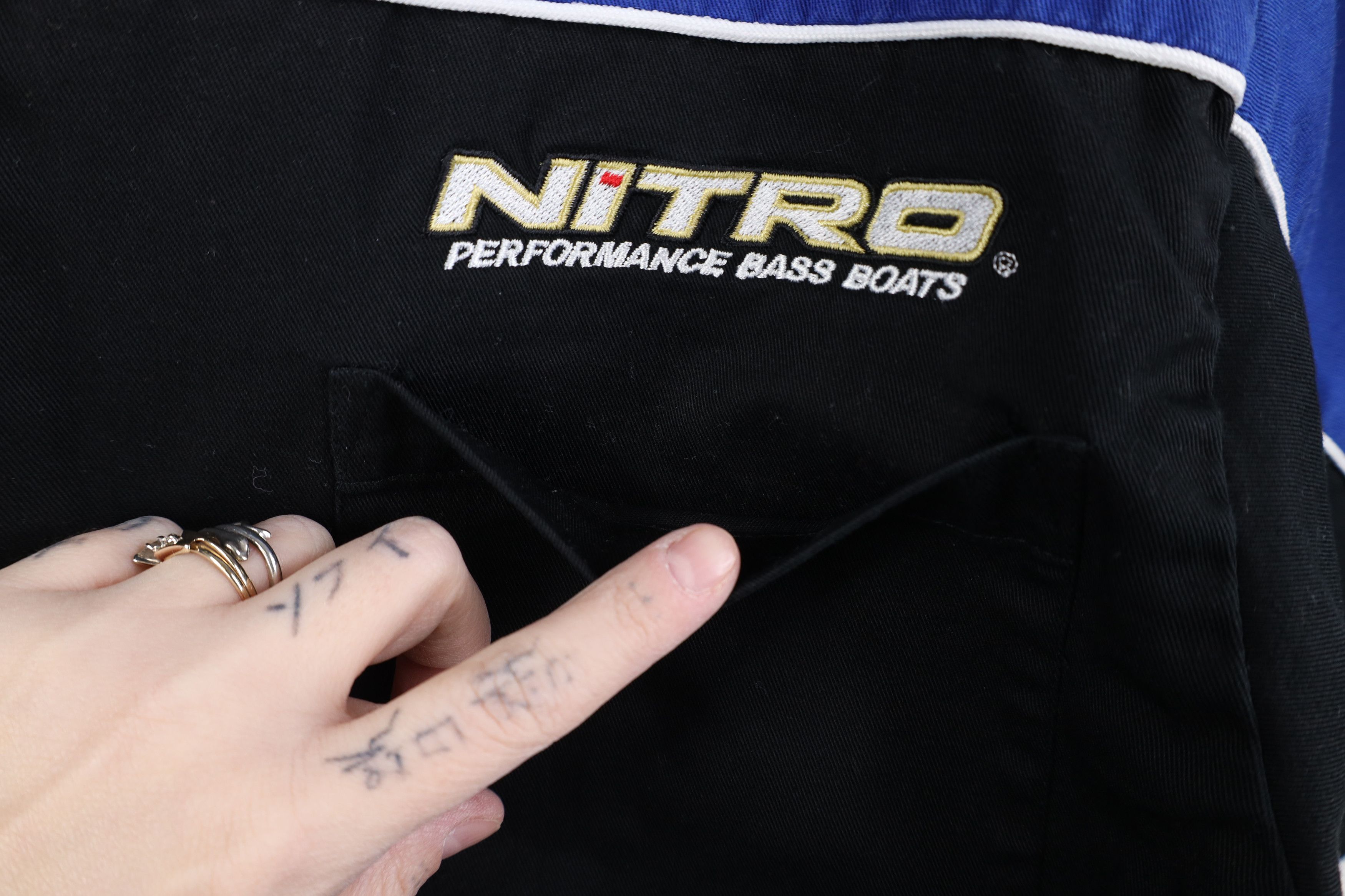 Vintage Nitro Performance Bass Boats Short Sleeve Button Down Shirt Size US S / EU 44-46 / 1 - 5 Thumbnail