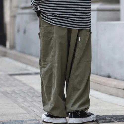 VIBE Green Cargo Pants Size US 34 / EU 50 - 6 Thumbnail