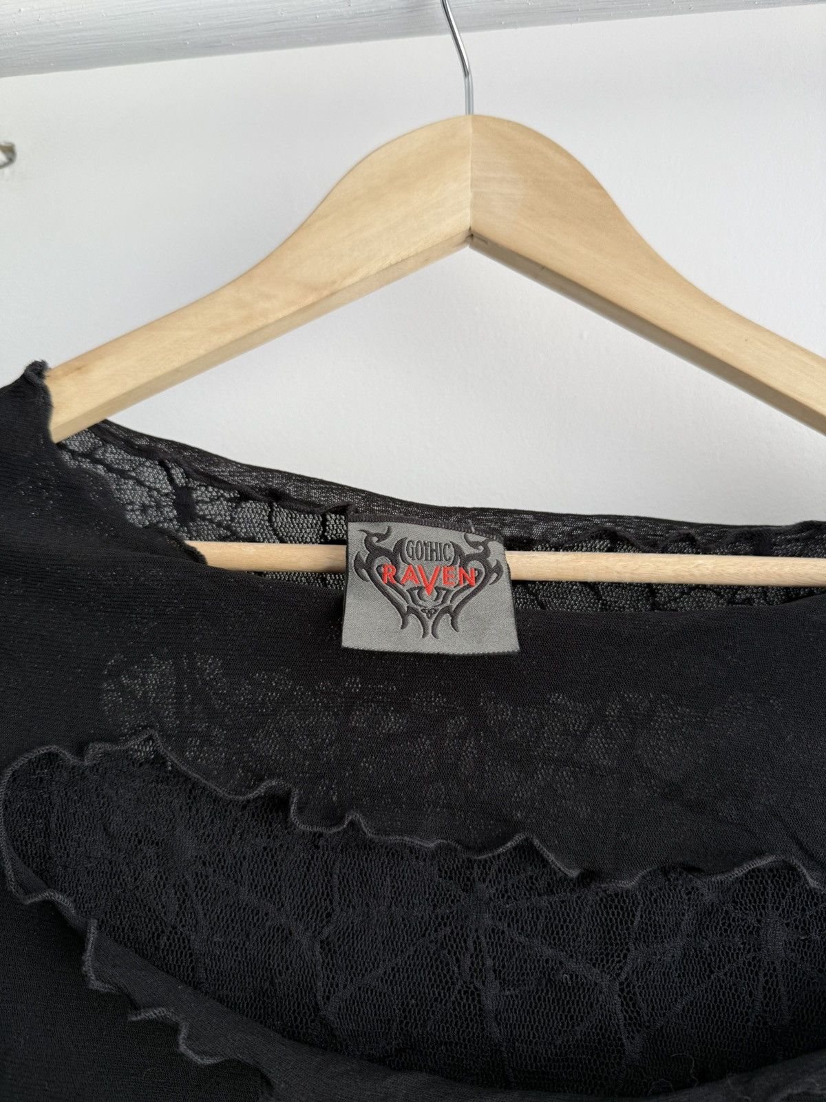 Other Gothic Raven Avant Garde Punk Blouse Size S-M Size M / US 6-8 / IT 42-44 - 3 Thumbnail