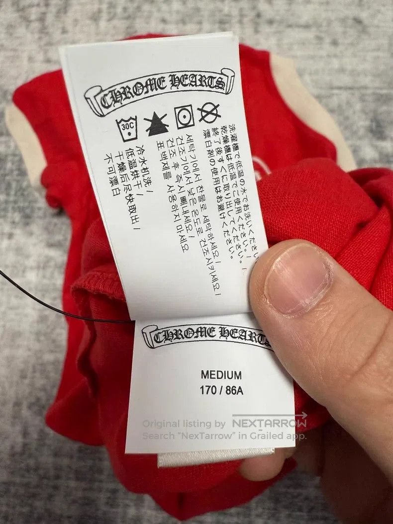 Chrome Hearts CHROME HEARTS Size M Red back horseshoe short sleeves Size US M / EU 48-50 / 2 - 4 Thumbnail