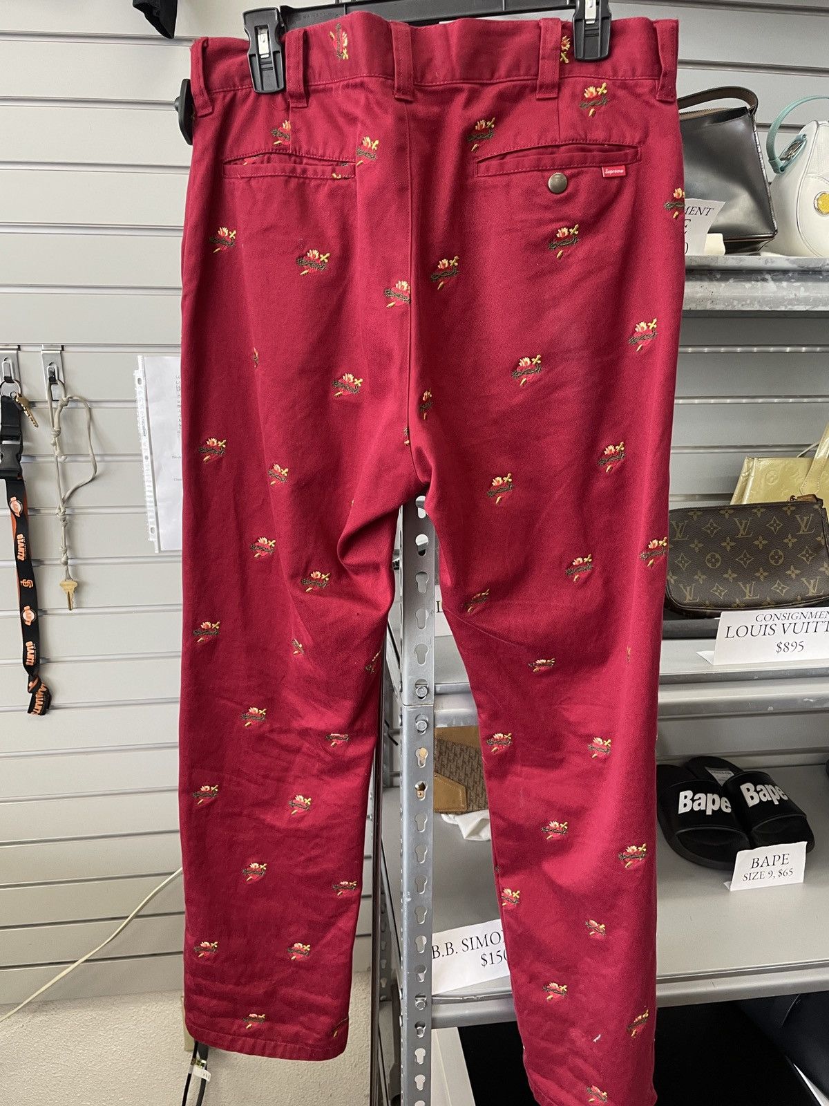 Supreme Supreme Red Sacred Hearts Pants Romeo Juliet Size 32 Size US 32 / EU 48 - 5 Thumbnail