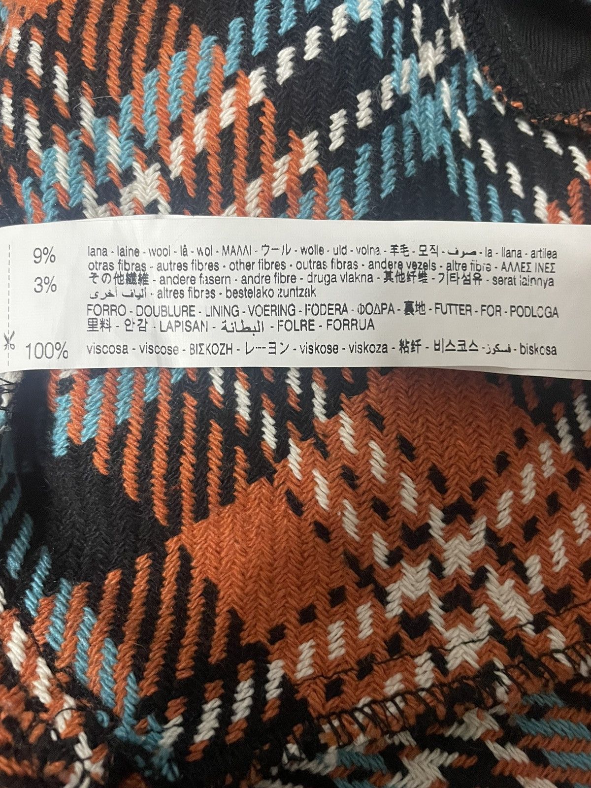 Zara Orange and Black Plaid Flannel Shirt Size US L / EU 52-54 / 3 - 5 Thumbnail