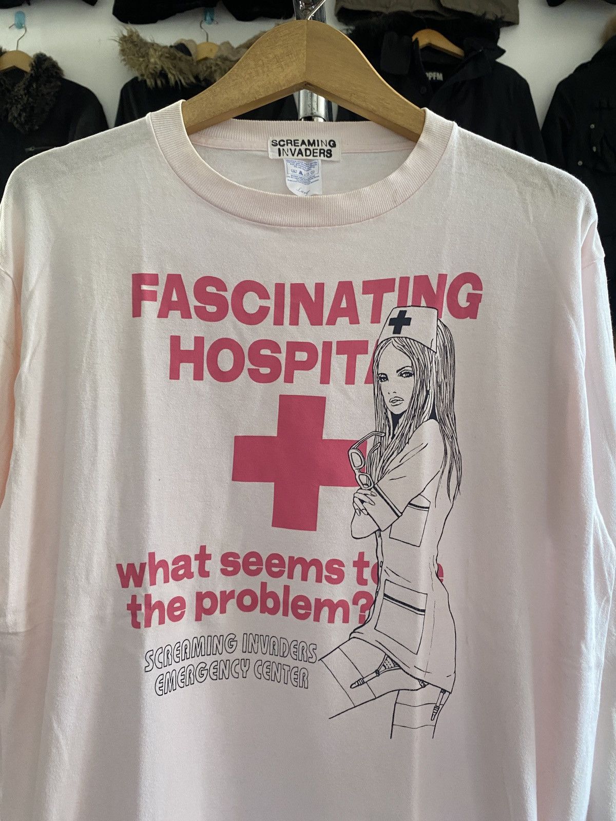 Japanese Brand Screaming Invaders ERD Hysteric Glamour Style Longsleeve Tee Size US L / EU 52-54 / 3 - 5 Thumbnail