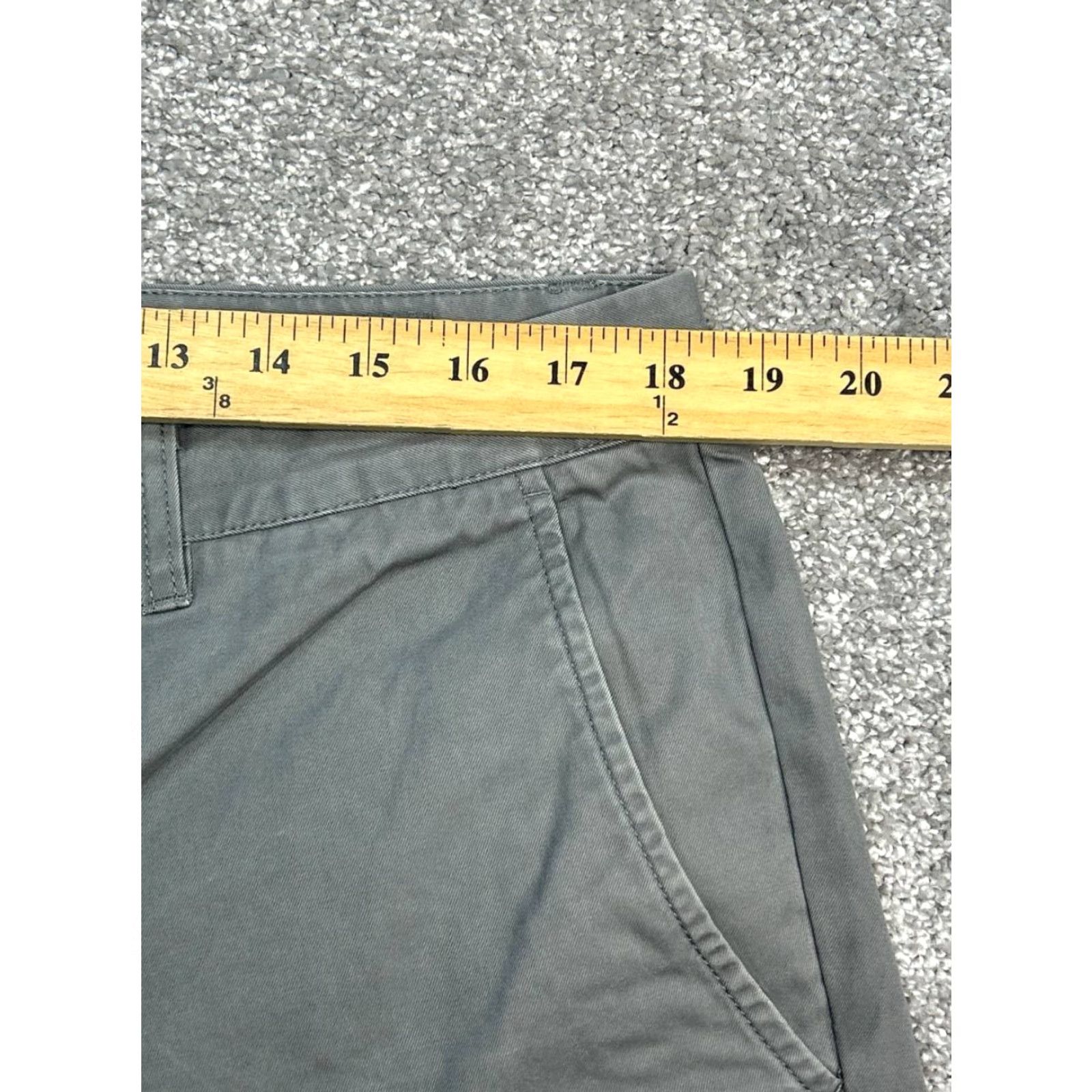 Bonobos Bonobos Chino Shorts Mens 36 Gray Cotton Mid Rise Flat Front Zip Fly Outdoor Size US 36 / EU 52 - 3 Thumbnail