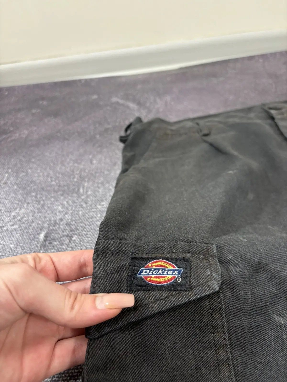 Dickies × Vintage Vintage 90s Dickies USA Black Work Hype Baggy Cargo Pants Size US 34 / EU 50 - 7 Thumbnail