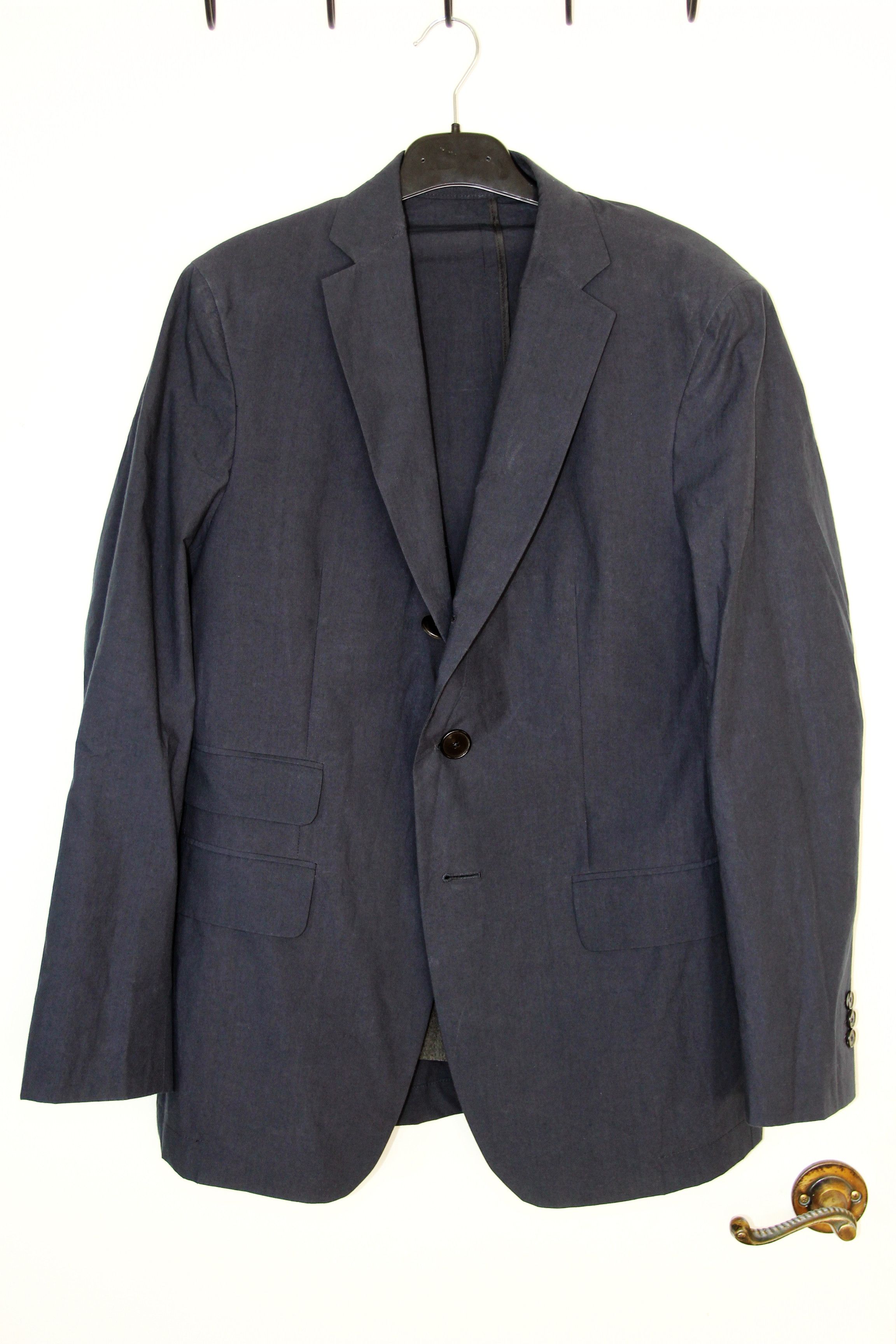 Other BNWT SS24 ECOLE DE PENSEE NAVY POPLIN JACKET 48 Size US M / EU 48-50 / 2 - 2 Thumbnail