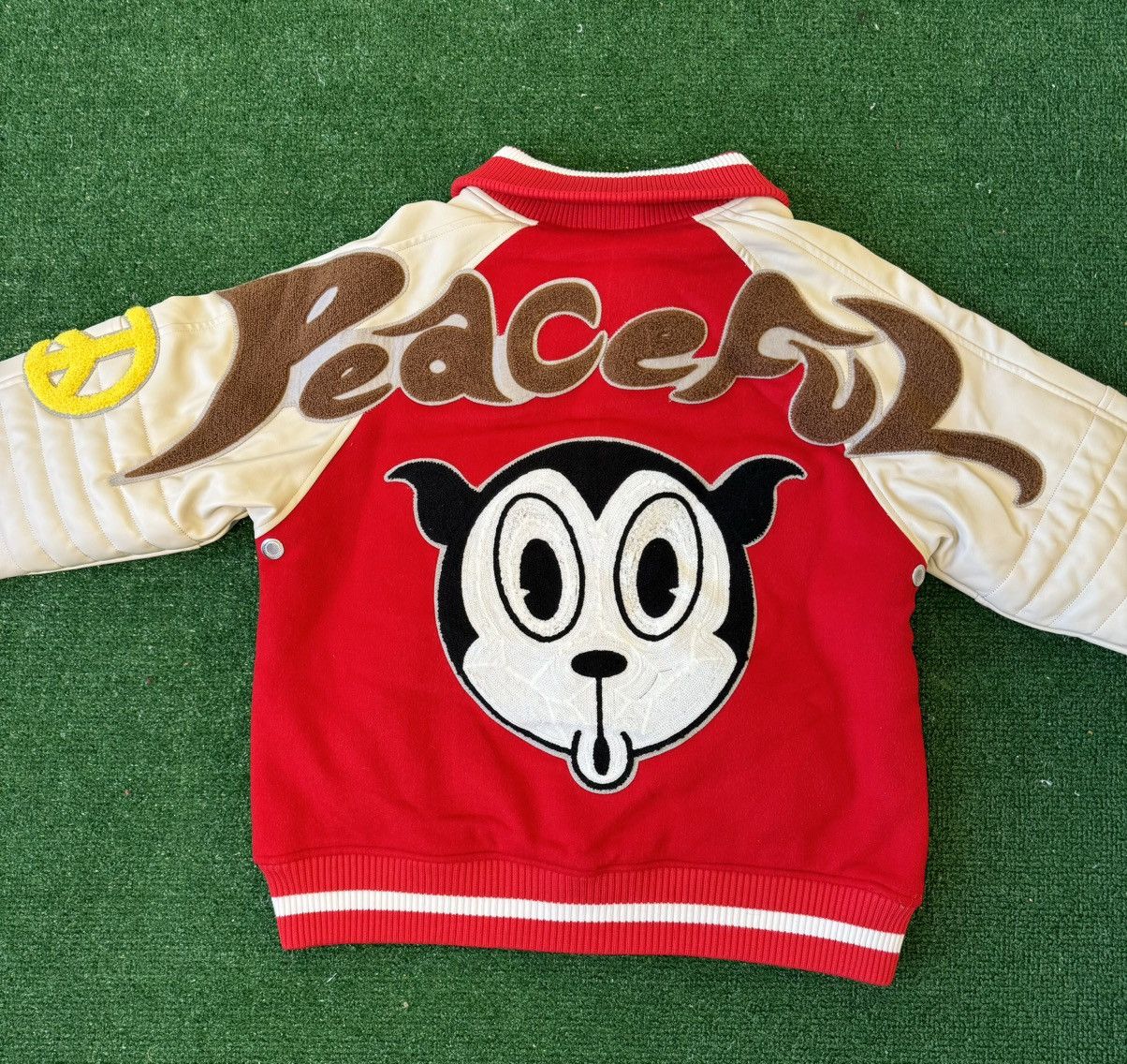 Japanese Brand The Peaceful People Varsity Jacket Size US M / EU 48-50 / 2 - 2 Thumbnail
