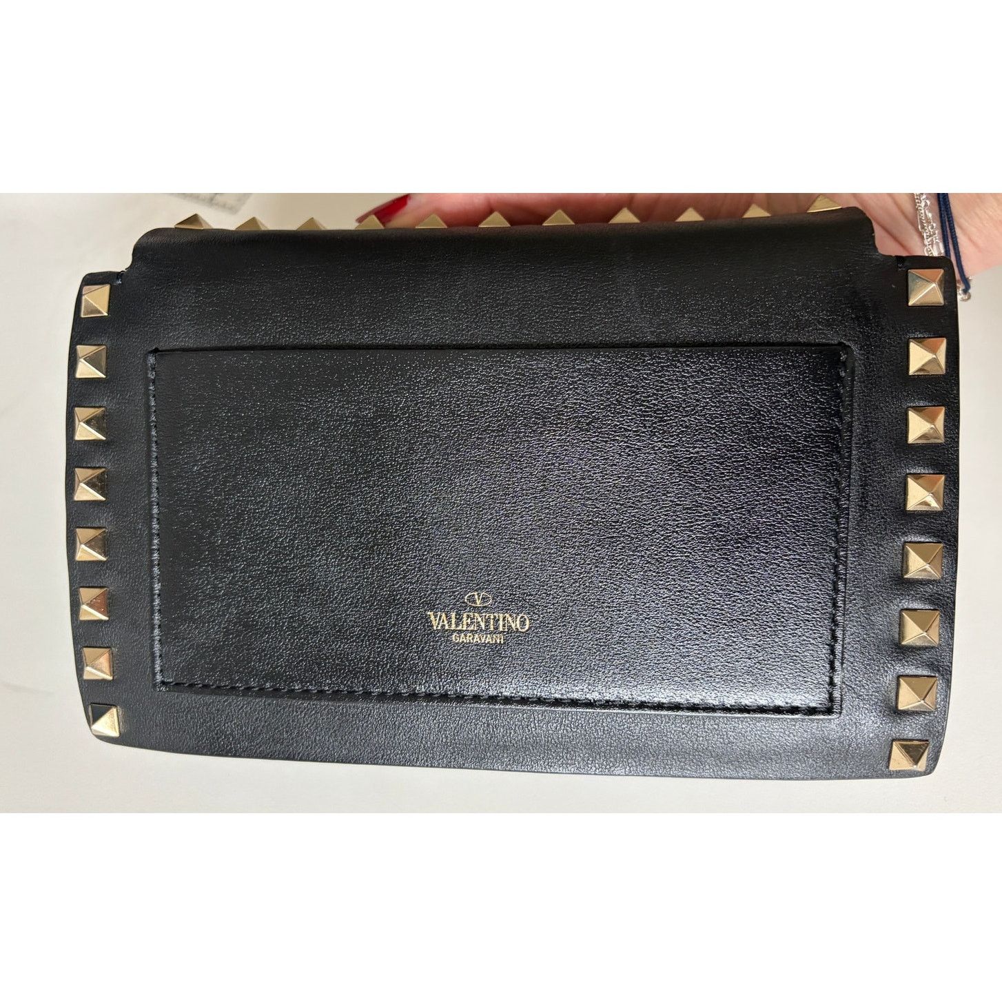 Valentino Valentino Rockstud Flap Convertible Black Leather Bag + COA Size ONE SIZE - 2 Thumbnail