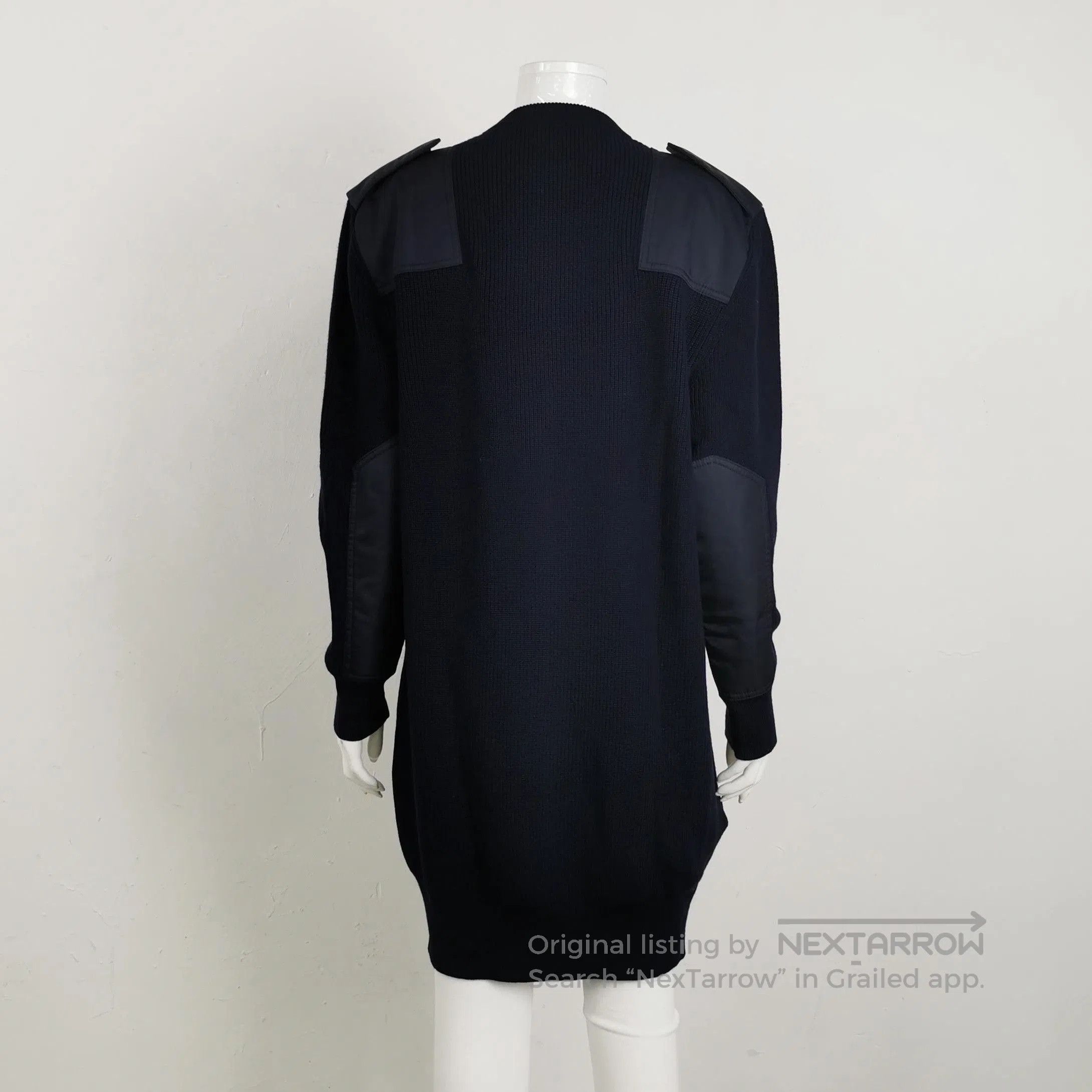 Prada Prada Wool Long Sleeve Dress with Triangle Logo . Size M / US 6-8 / IT 42-44 - 2 Thumbnail