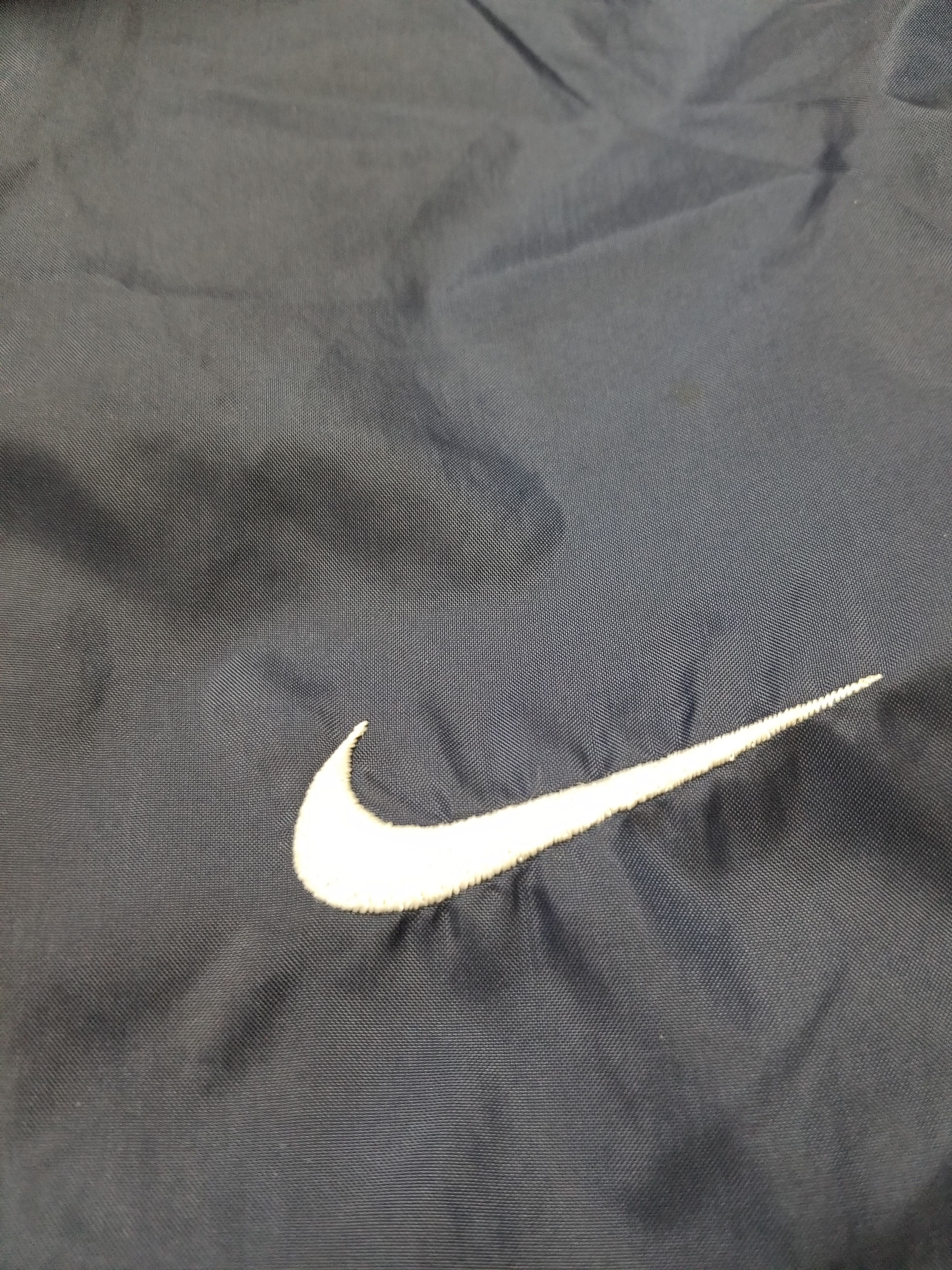 Nike Vintage Nike 90s Windbreaker Jacket Lined Navy Blue Mustard Size US XL / EU 56 / 4 - 10 Thumbnail