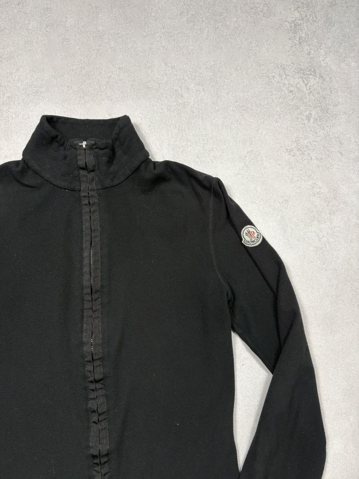 Moncler Vintage Moncler Black Full Zip Fleece Jacket High Neck Size M / US 6-8 / IT 42-44 - 3 Thumbnail
