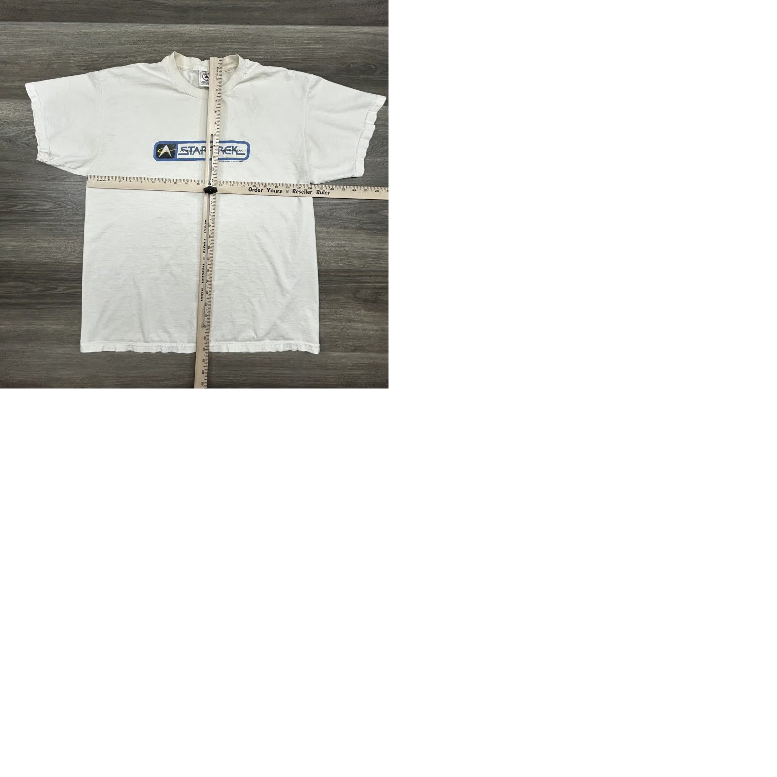 Delta VINTAGE Star Trek Shirt Mens L White Graphic 1999 Millennium Earth Tour Delta Pro Weight Crew Neck Short Sleeve Size US L / EU 52-54 / 3 - 9 Thumbnail