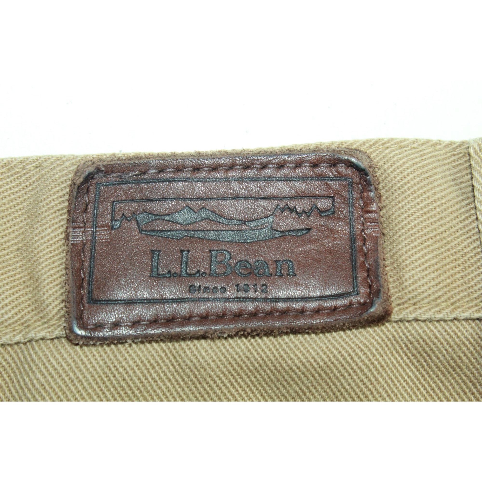 L.L. Bean LL Bean Khaki Pleated Lined Chino Pants Size US 40 / EU 56 - 5 Thumbnail