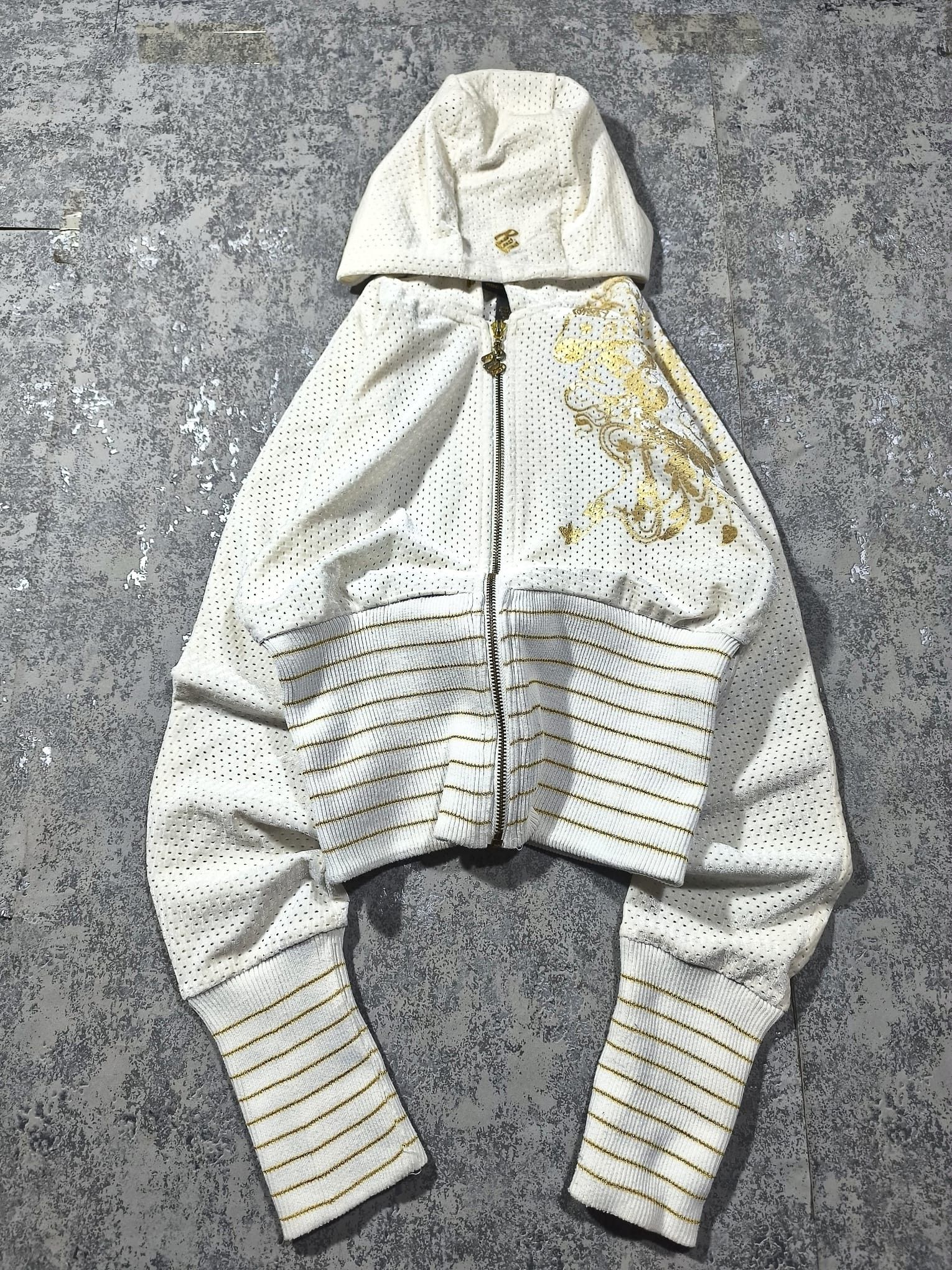 Hysteric Glamour rocawear crop swag baddie zip hoodie fitted glitter bling Size M / US 6-8 / IT 42-44 - 4 Thumbnail