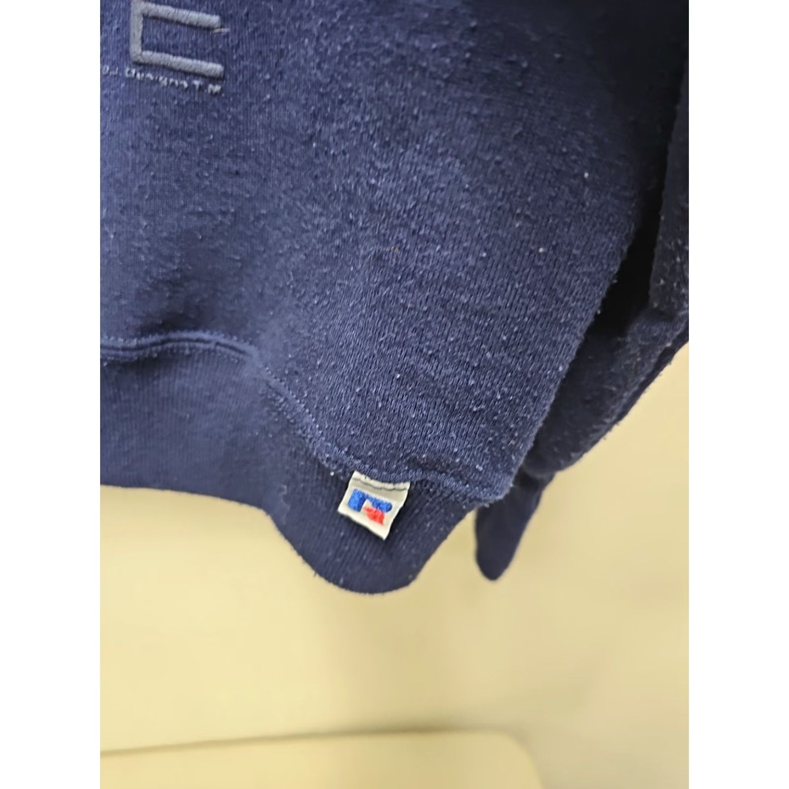 Russell Athletic Vtg 90’s Monmouth College Russell Crewneck Sweatshirt XL Blue Mens Regular Cotton Blend Pullover 3/2 ss Reversible Distressed Size US XL / EU 56 / 4 - 2 Thumbnail