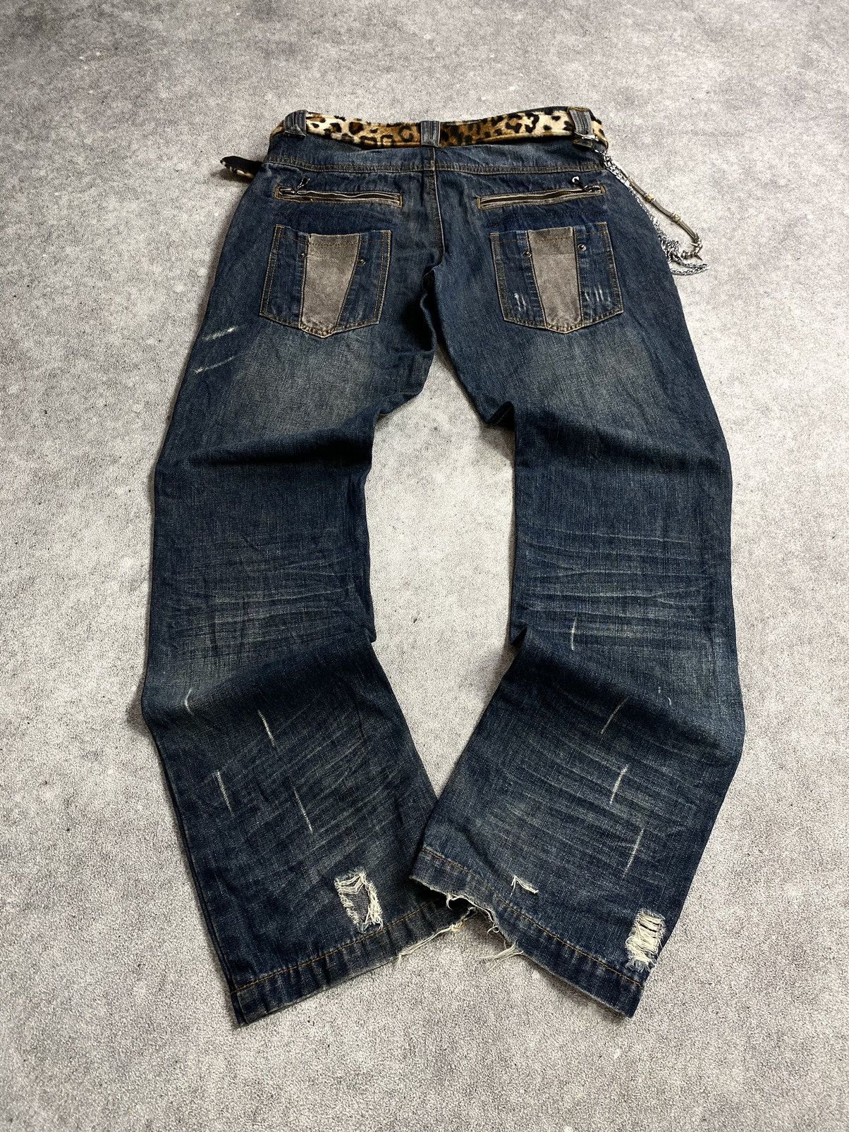If Six Was Nine × Japanese Brand × Le Grande Bleu (L.G.B.) In The Attic Invisible Pocket Strom Washed pant Size US 33 - 2 Thumbnail