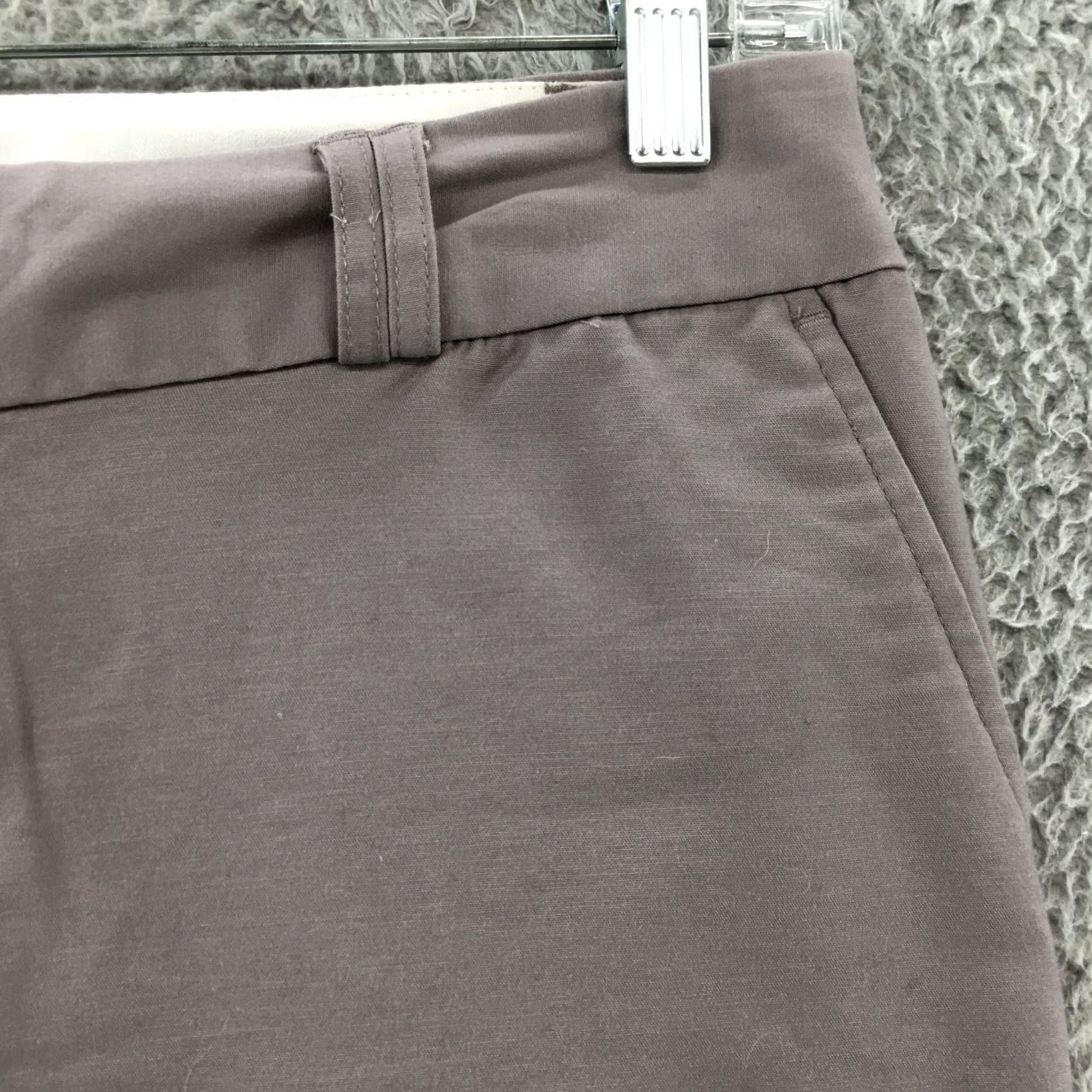 Banana Republic Banana Republic Jackson Fit Dress Pants Womens 10 Short Gray Dress Pants Pockets Flat Front Cotton Blend Regular Mens Womens Girls Size 32" / US 10 / IT 46 - 5 Thumbnail