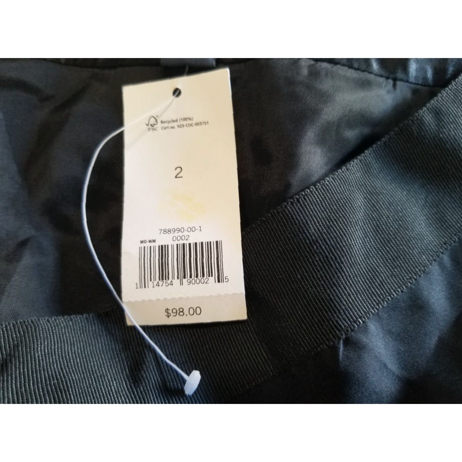 Banana Republic Banana Republic Skirt A-Line Women's Silk Pull On Short Black 2 Floral Embroidered Elastic Waist NWT Size 26" / US 2 / IT 38 - 7 Thumbnail