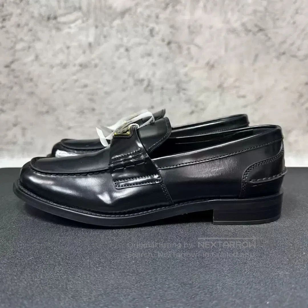 Prada prada black leather loafers size 38. Size US 7.5 / IT 37.5 - 2 Thumbnail