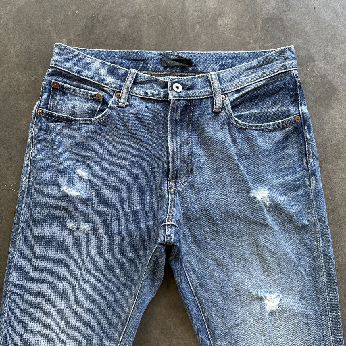 Japanese Brand Vintage Japanese Faded Jean Distressed Denim Pant W31 Size US 31 - 3 Thumbnail