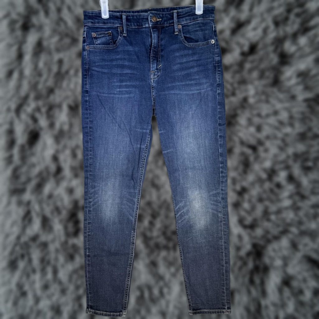 Lucky Brand Lucky Brand Jeans Womens 8 29 Bridgette Crop Skinny Whiskered Denim Blue Stretch Jeans Men’s/ Women’s? Size 30" / US 8 / IT 44 - 1 Thumbnail
