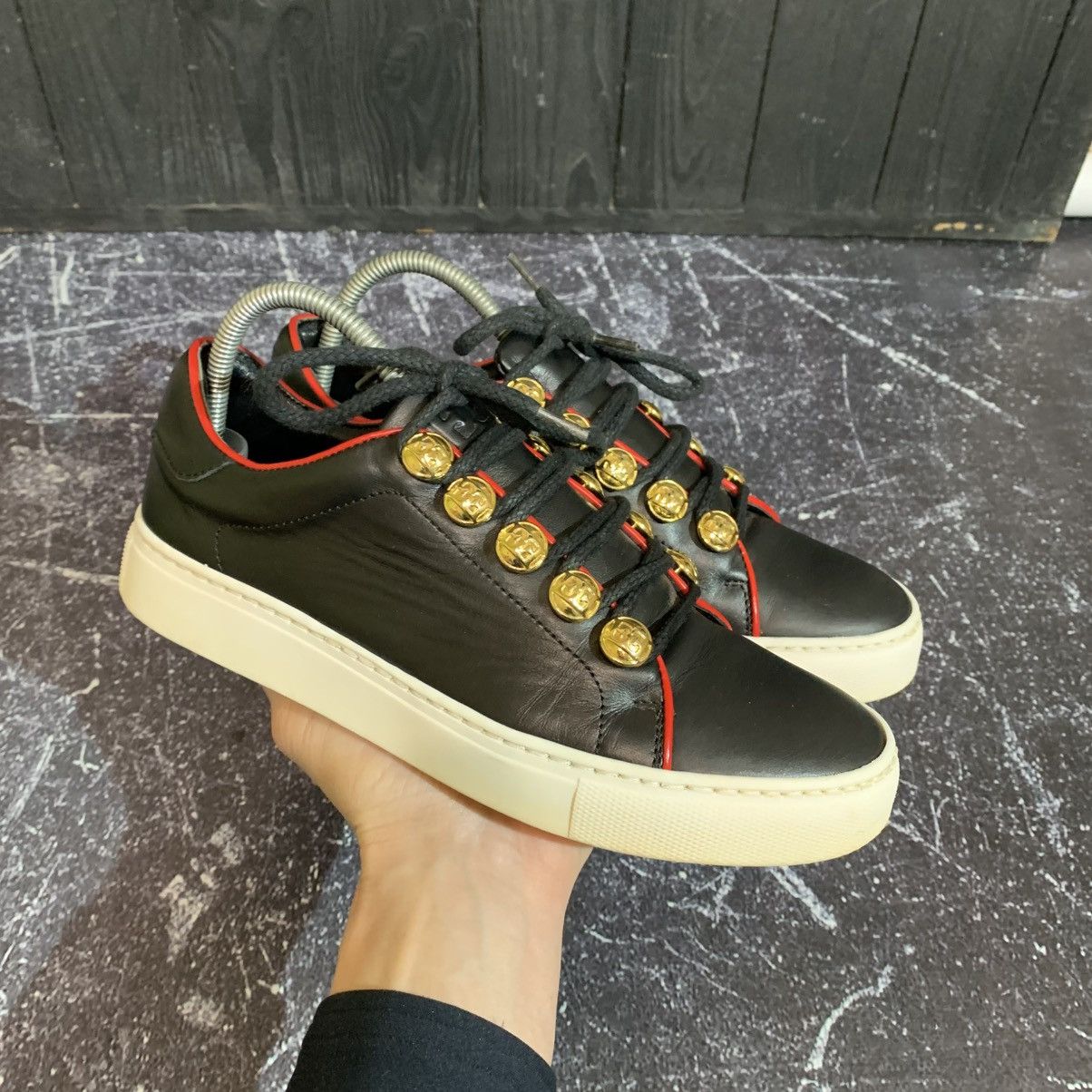 Escada RARE🔥 ESCADA Women’s Leather Lace-Up Sneakers Size 37 Size US 7 / IT 37 - 2 Thumbnail