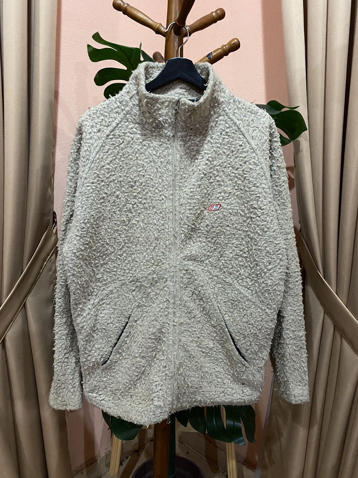 Diesel Vintage DSL Sherpa Fleece Jacket Beige Full-Zip Outdoor Size US M / EU 48-50 / 2 - 1 Thumbnail