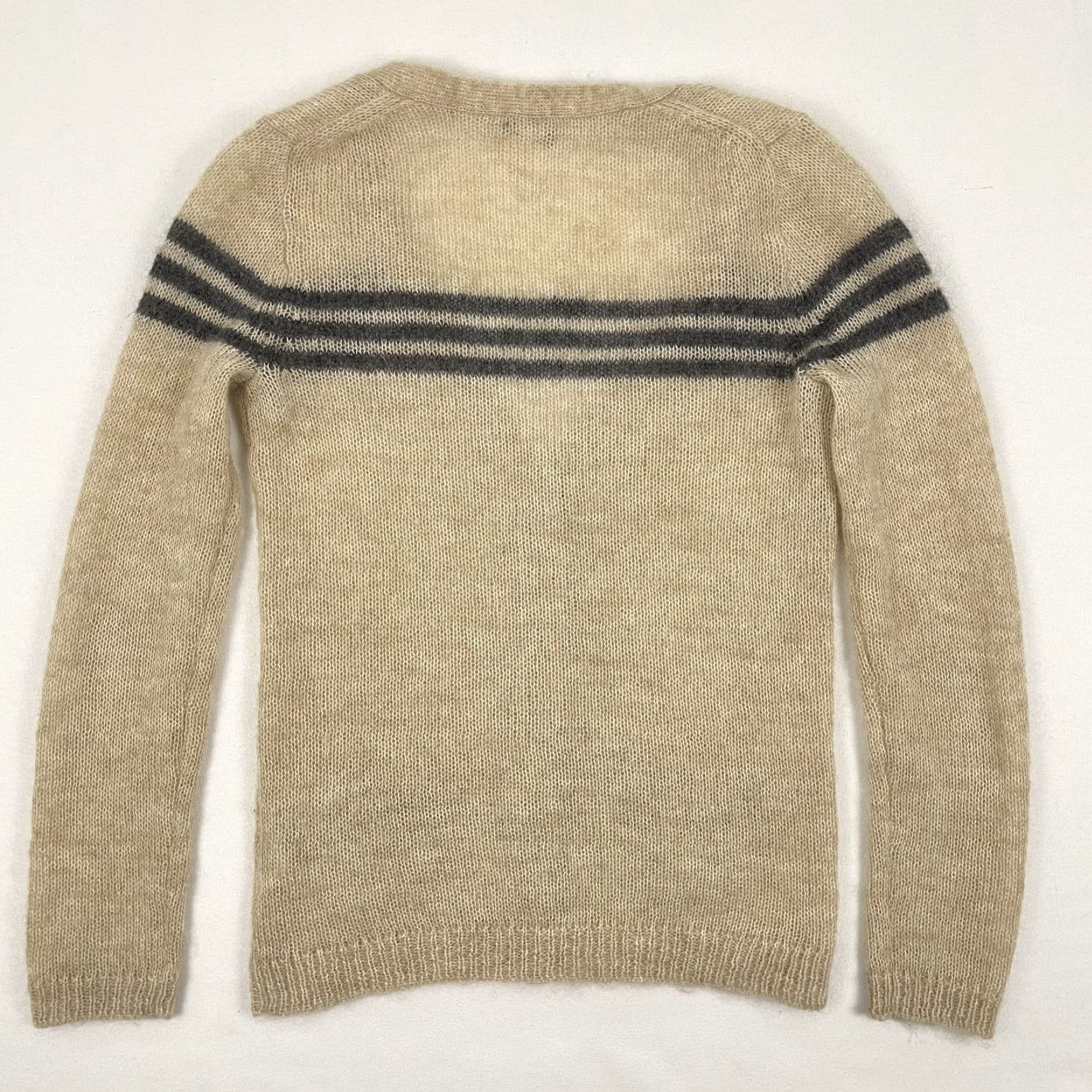 J. Crew Cardigan Sweater Women Small Brown Mohair Wool Preppy Old Money Academia