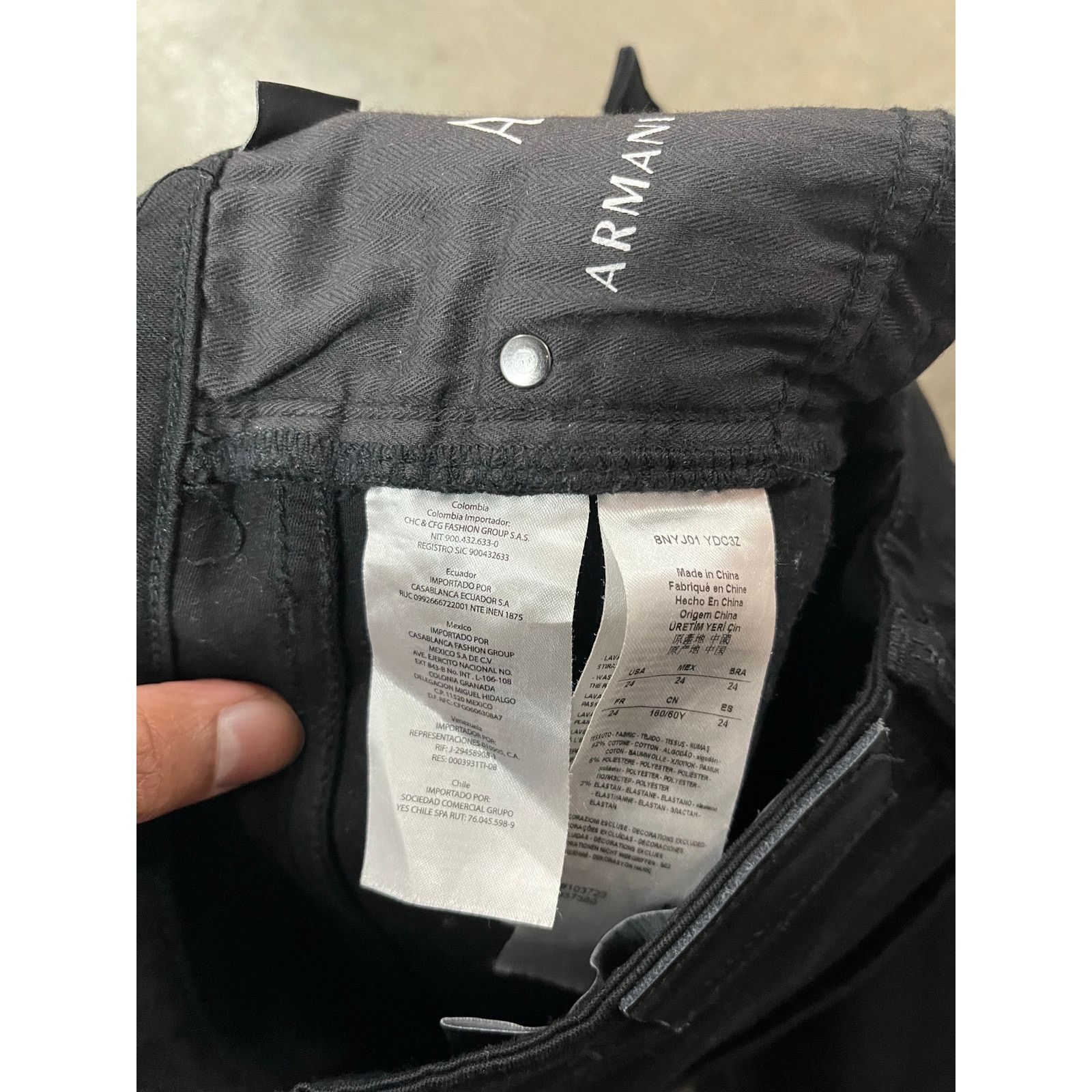 Armani Exchange Armani Exchange - Super Skinny Jeans / size 24R / Black Size 24" / US 00 / IT 34 - 5 Thumbnail