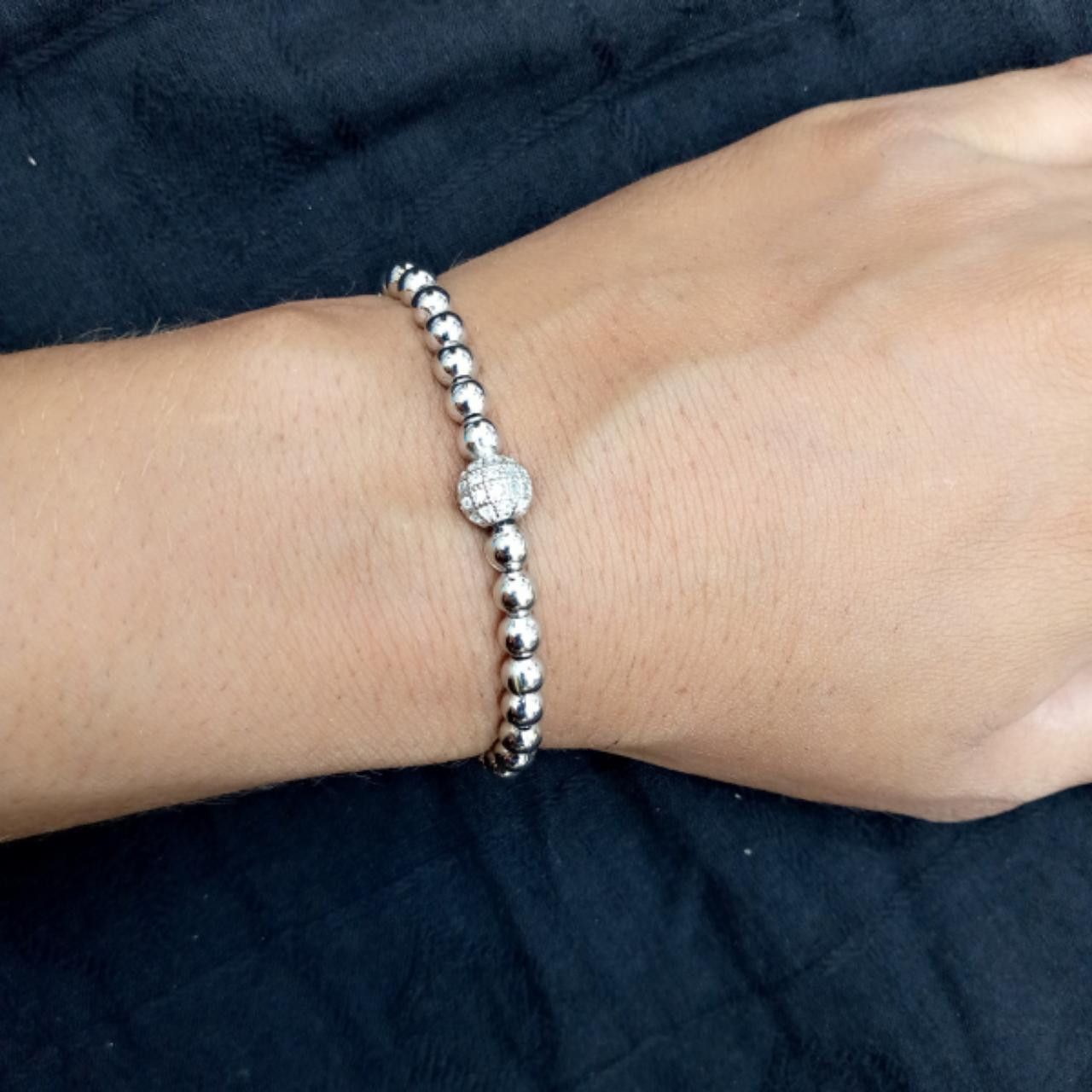 Other Retro Silver Color Metal Bracelet Size ONE SIZE - 1 Thumbnail