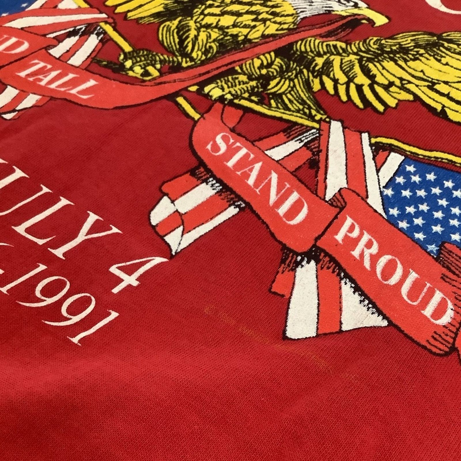 Delta 1991 July 4th America Vintage T-shirt Size US XL / EU 56 / 4 - 4 Thumbnail