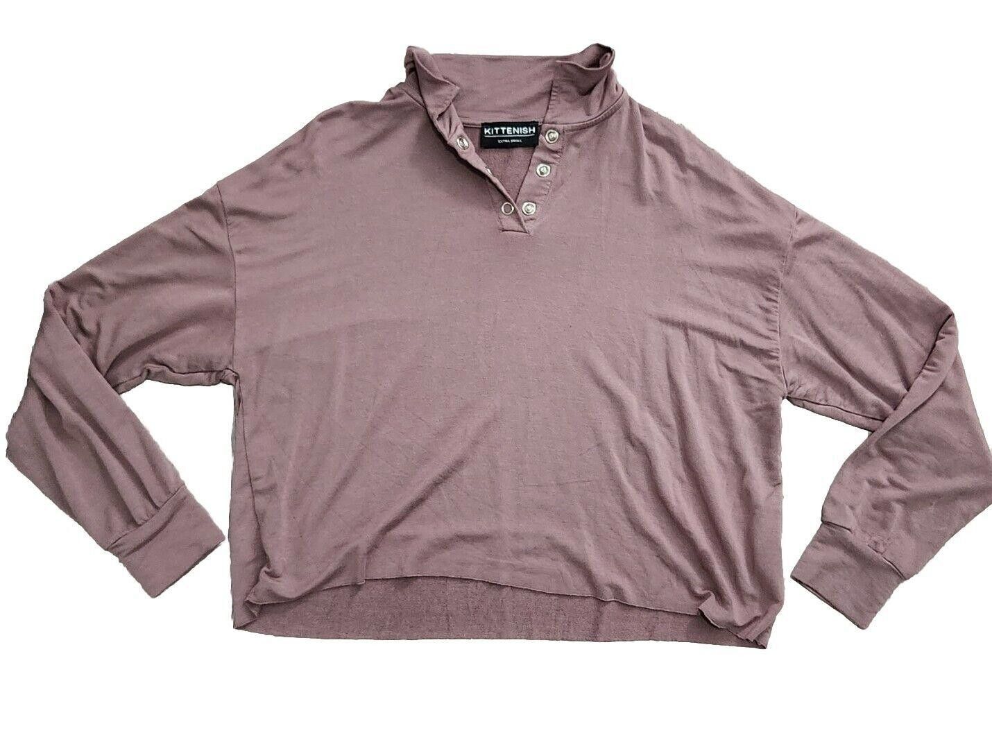Designer Kittenish Jessie James Decker Top Extra Small Mauve Crop Size XS / US 0-2 / IT 36-38 - 1 Thumbnail