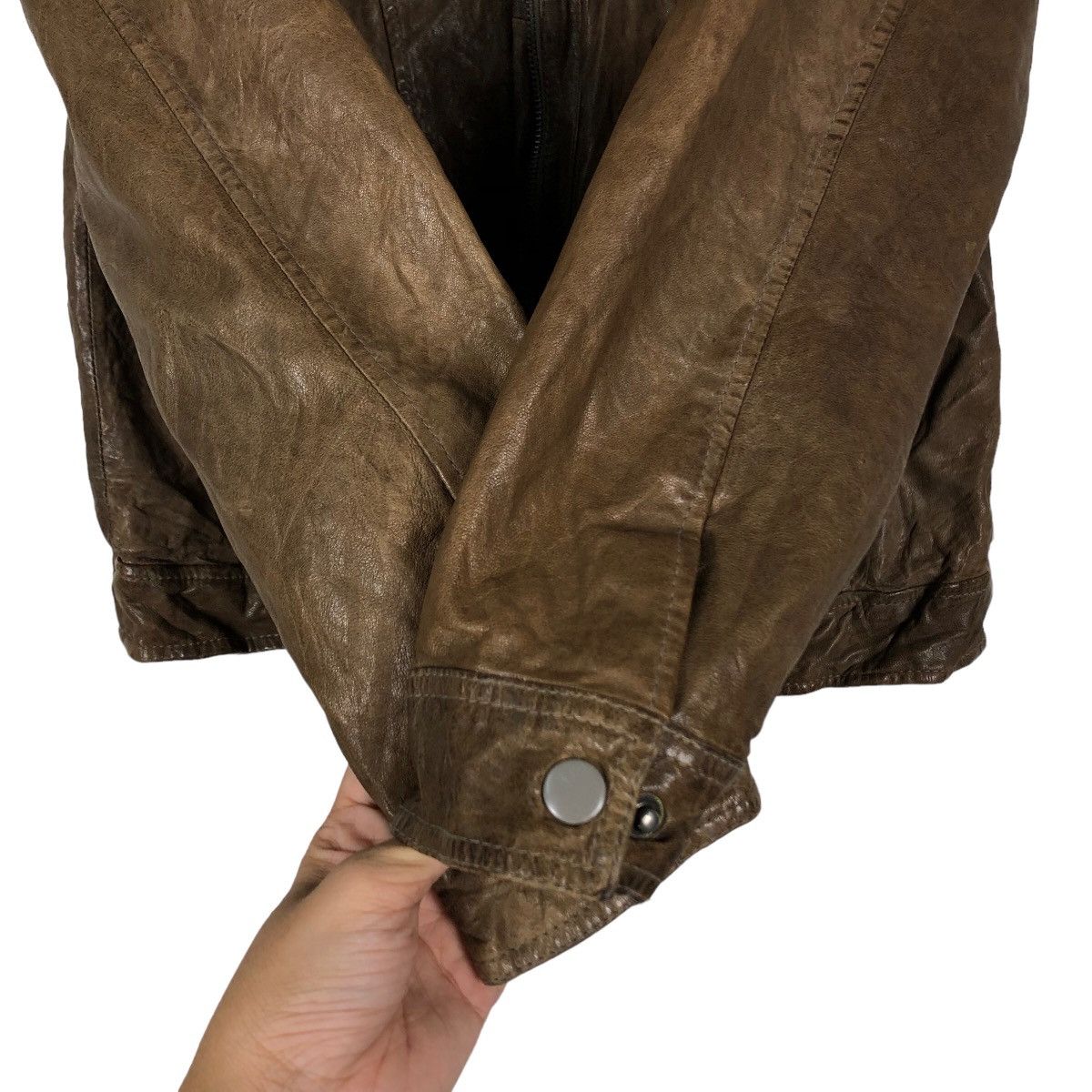 Japanese Brand 🔥Vintage Biker Leather Jacket Multi Pocket Bondage Italy Size US M / EU 48-50 / 2 - 15 Thumbnail
