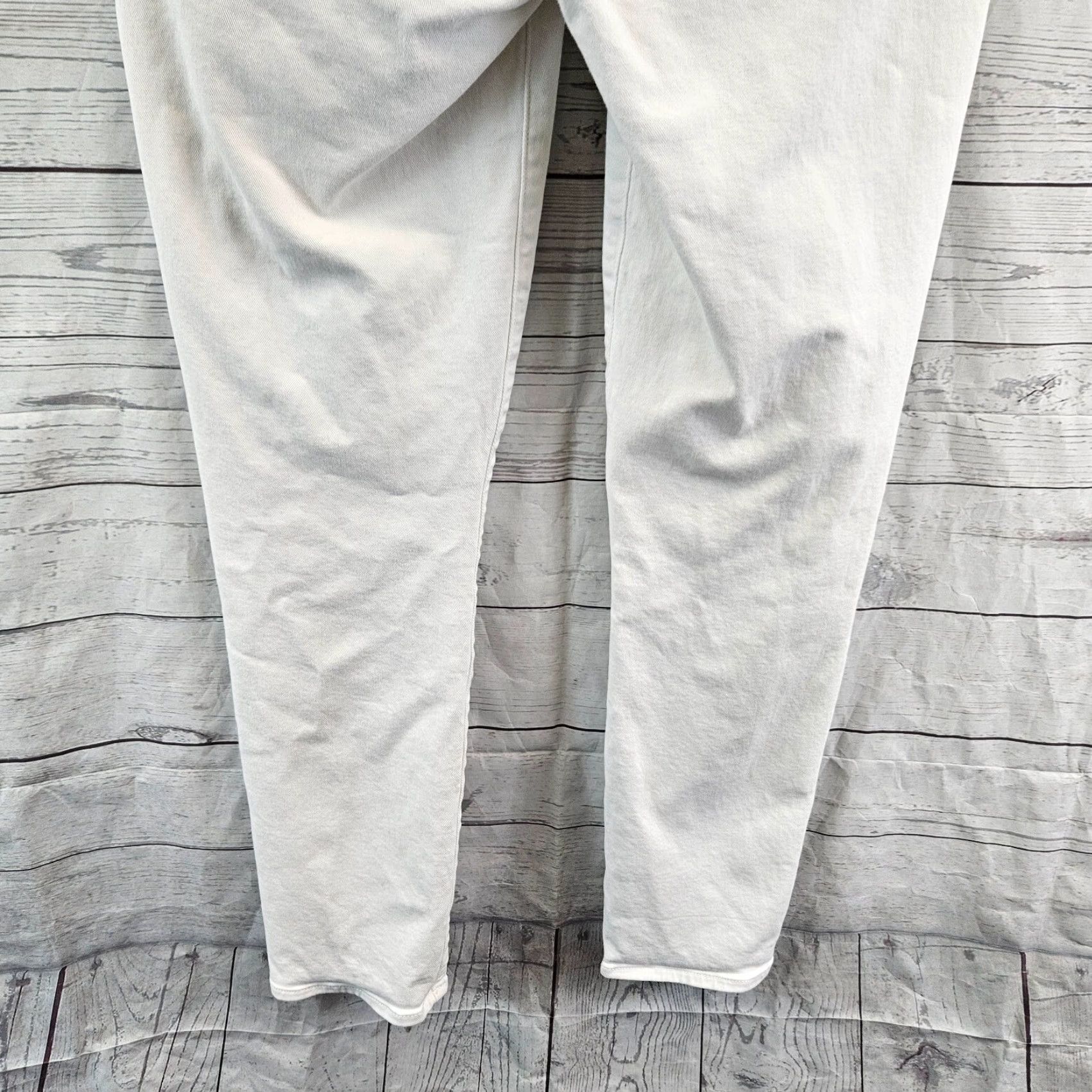 Paige Paige Womens Skyline Jeans Ankle Regular 29 White Mid Rise Cotton Blend Denim Womens Size 29" - 5 Thumbnail