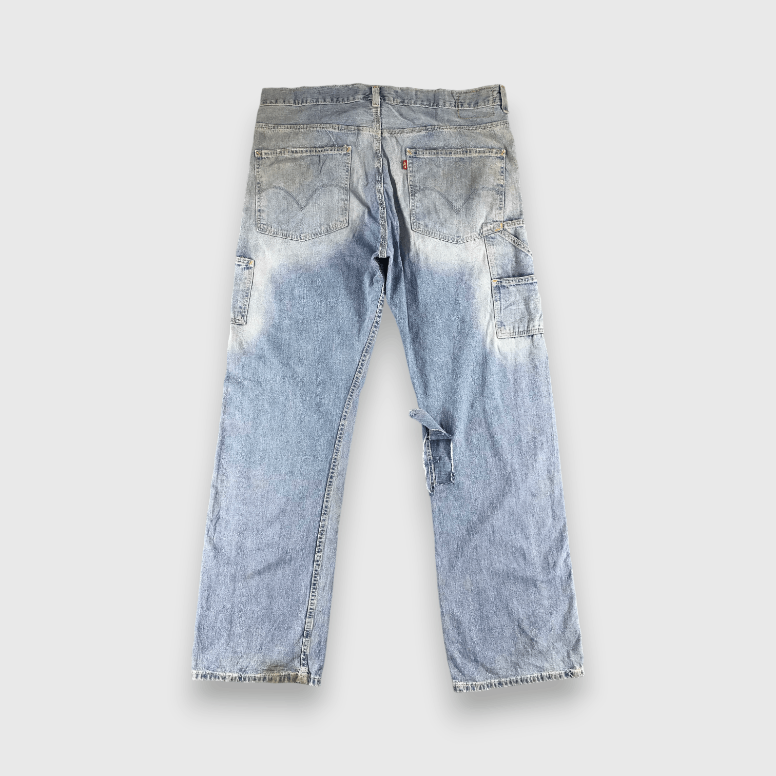 Levi's Vintage Levis 701 Carpenter Jeans Faded Blue -J575 Size US 41 - 1 Thumbnail