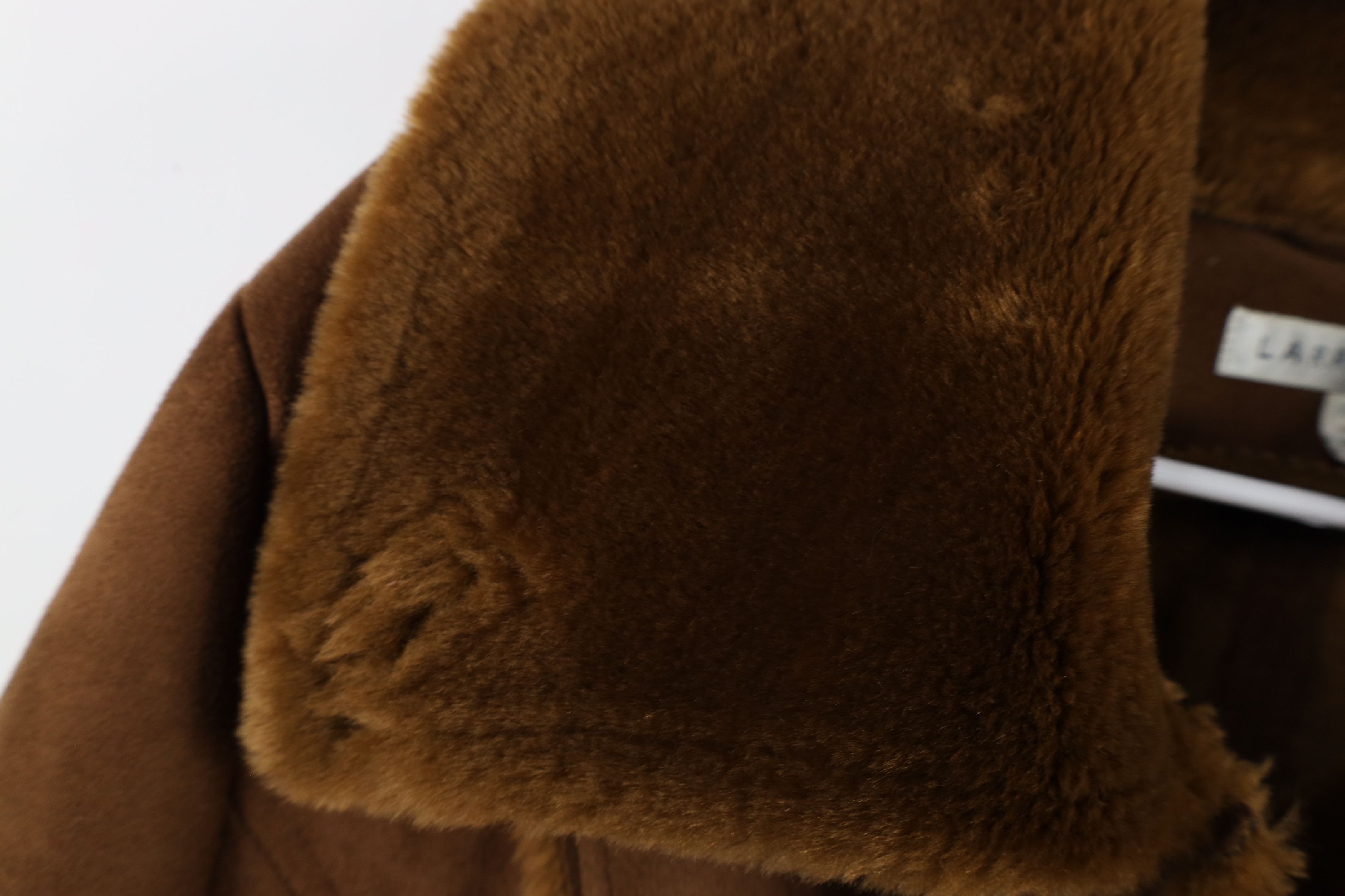 Vintage Vintage 90s Streetwear Plush Pennylane Coat Jacket Brown Size XL / US 12-14 / IT 48-50 - 13 Thumbnail